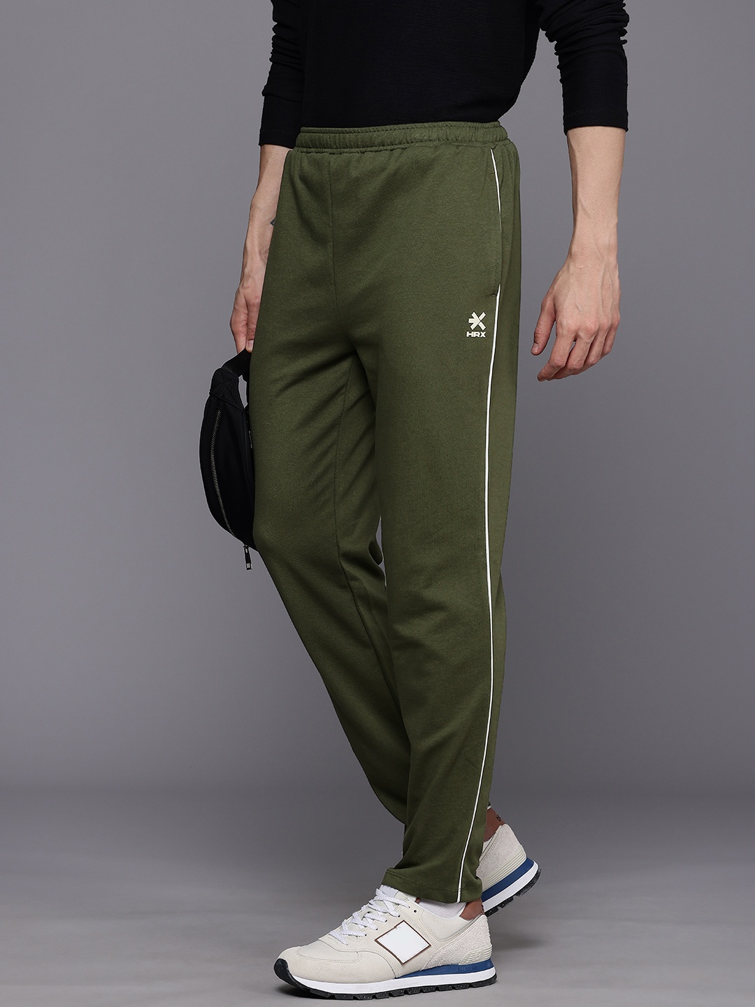 

HRX by Hrithik Roshan Men Olympic Collection Regular Fit Track Pants, Olive