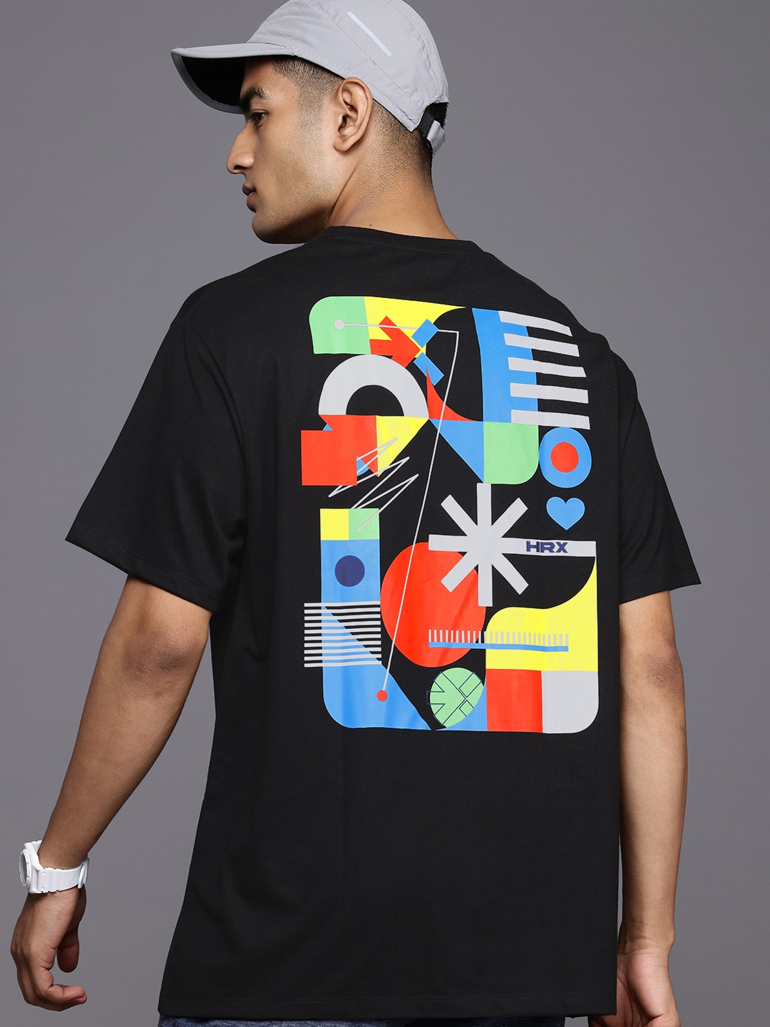 

HRX by Hrithik Roshan Printed Lifestyle T-shirt, Black