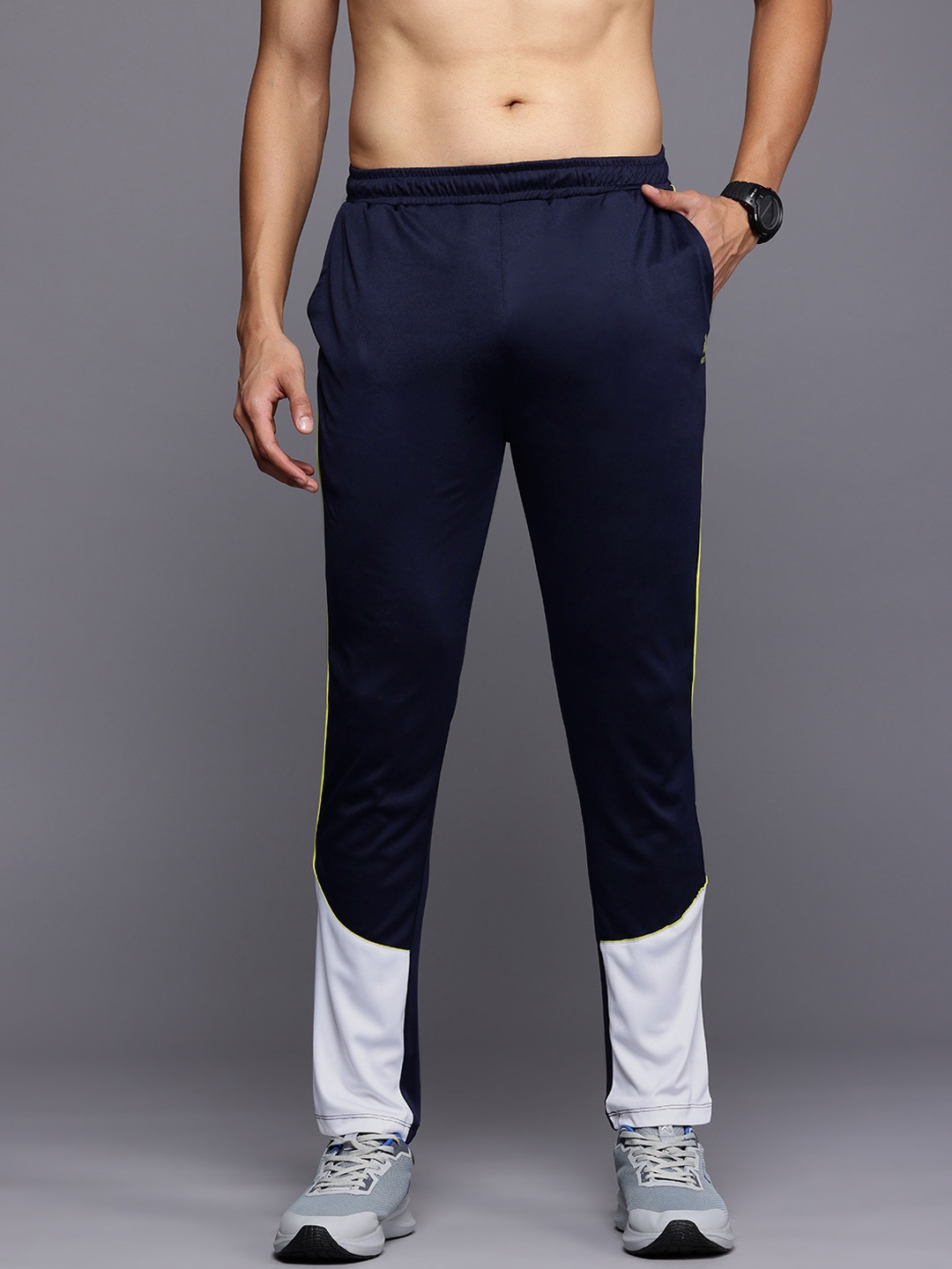 

HRX by Hrithik Roshan Men Rapid-Dry Running Track Pants, Navy blue