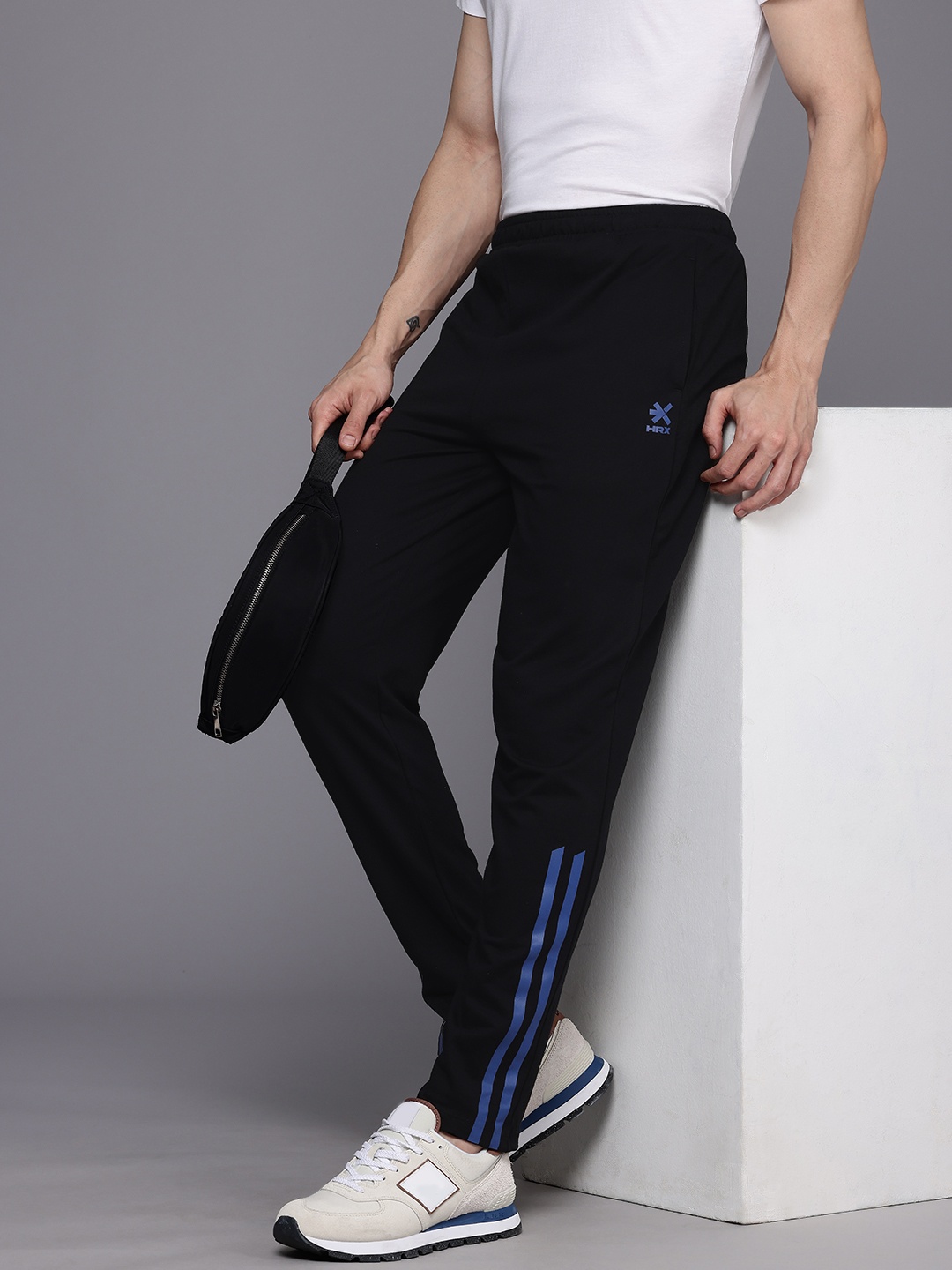 

HRX by Hrithik Roshan Men Olympic Collection Regular Fit Track Pants, Black