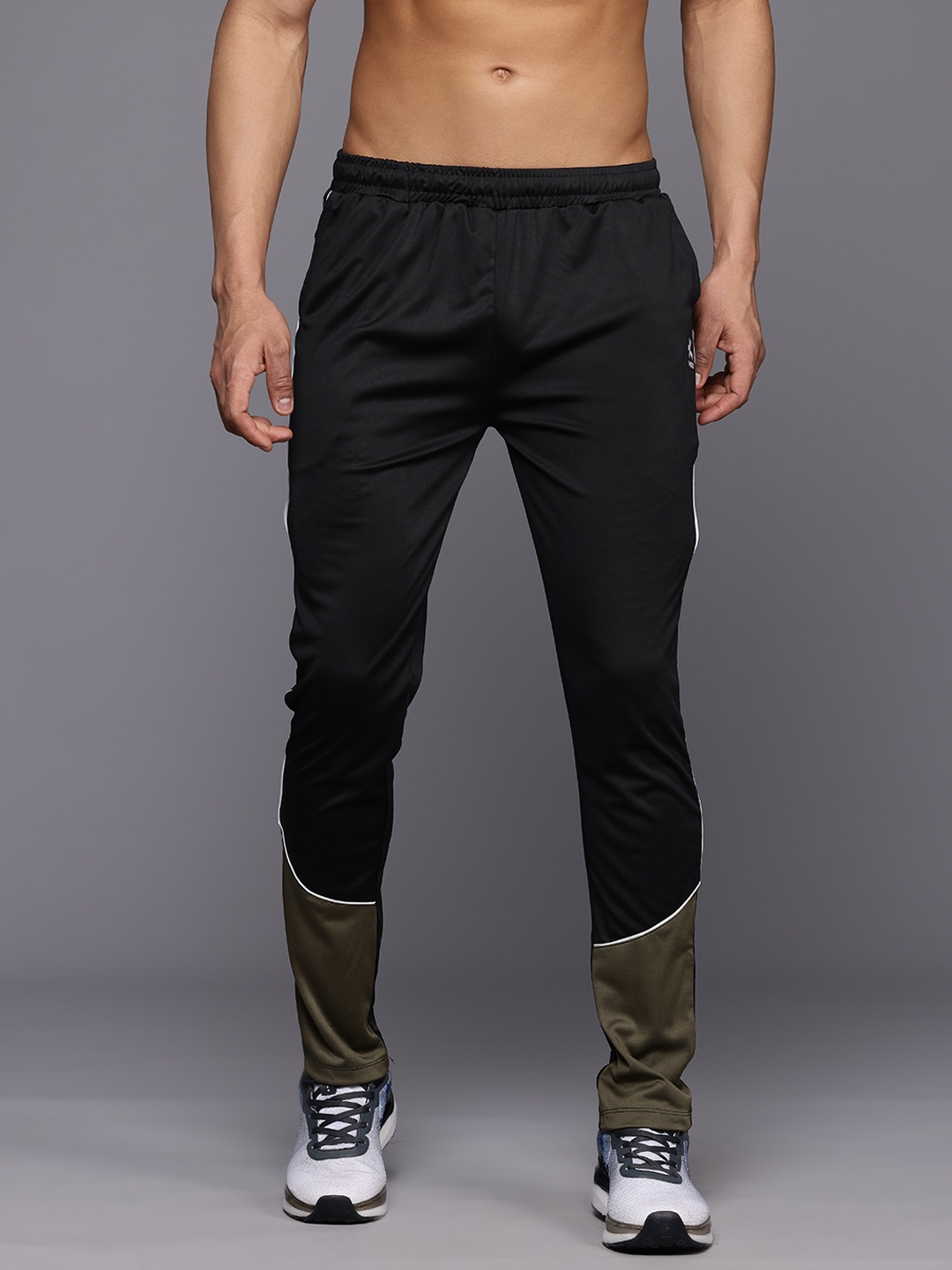 

HRX by Hrithik Roshan Men Rapid-Dry Running Track Pants, Black