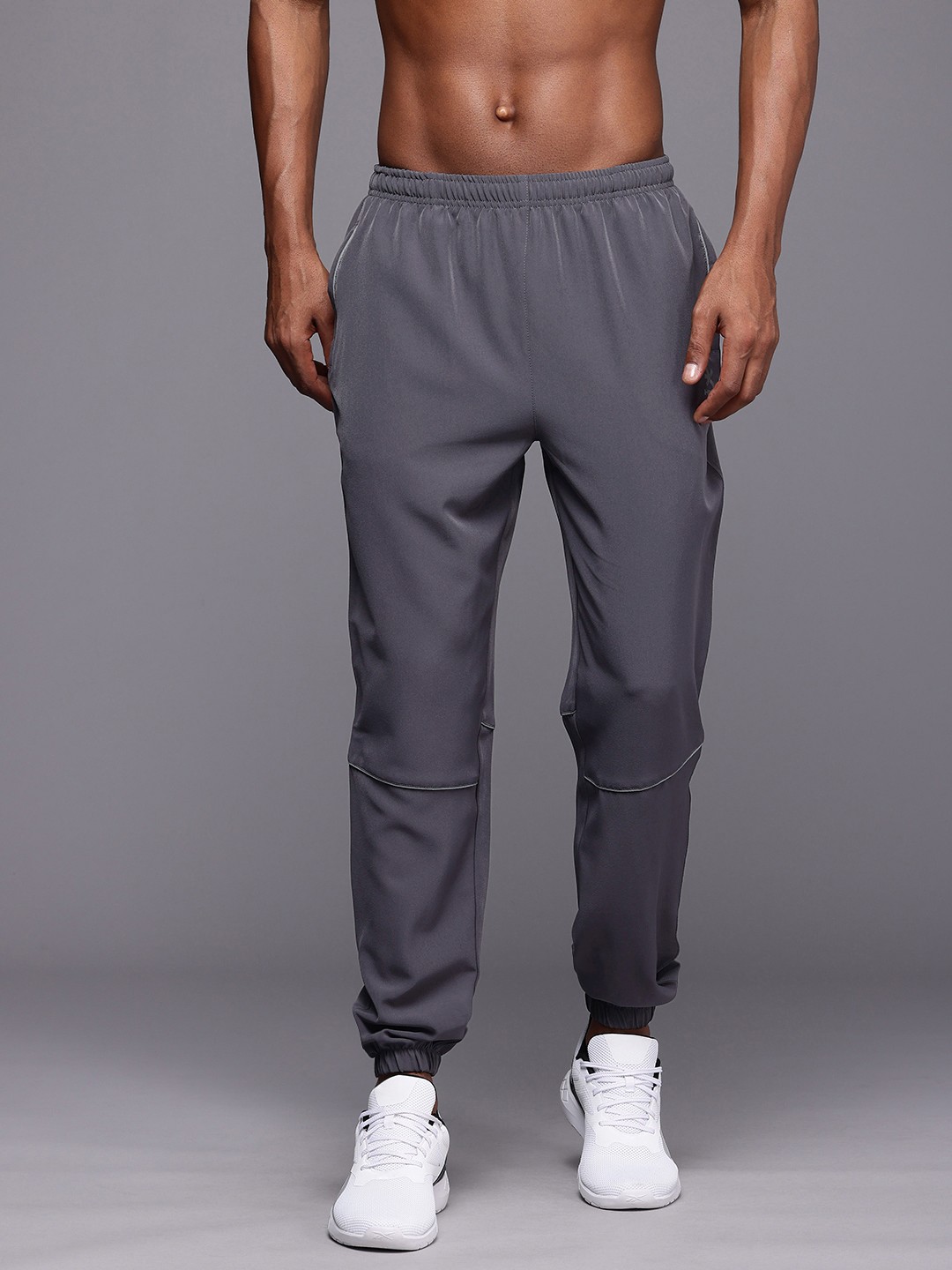 

HRX by Hrithik Roshan Men Rapid-Dry Running Joggers, Grey