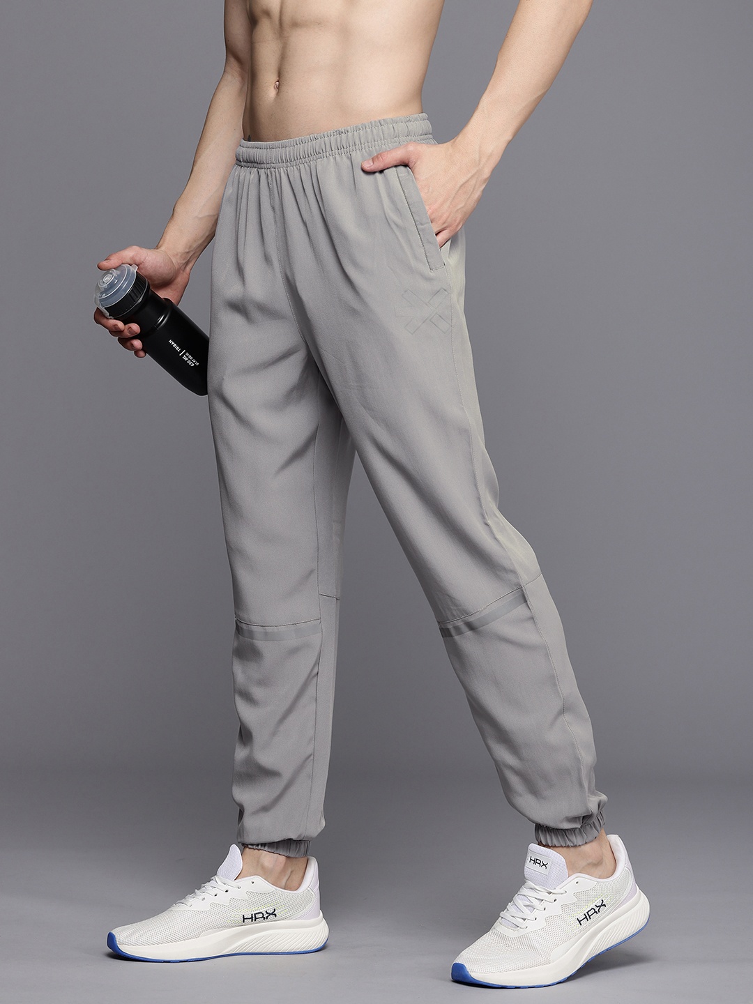 

HRX by Hrithik Roshan Men Rapid Dry Antimicrobial Finish Running Joggers, Grey