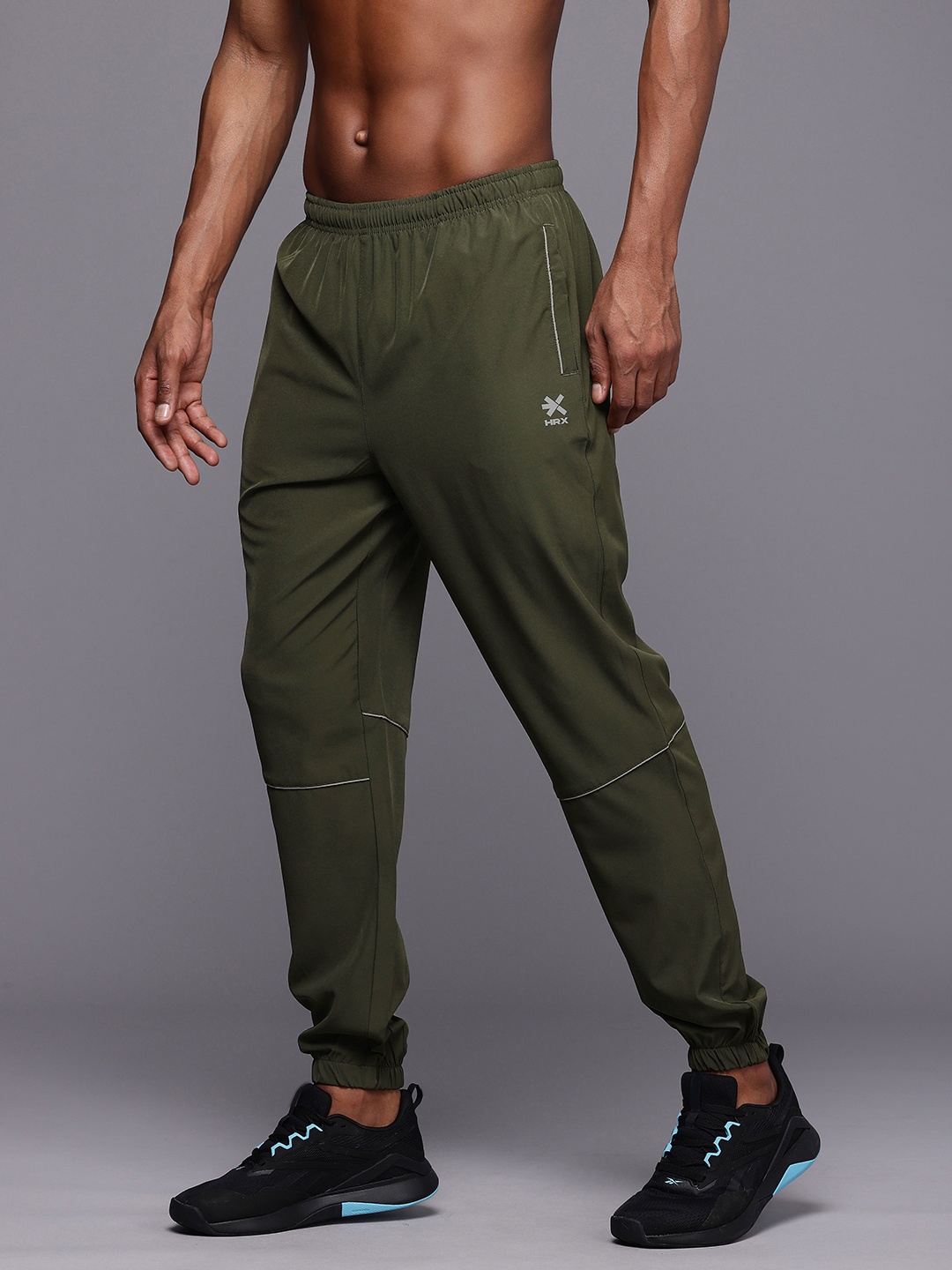 

HRX by Hrithik Roshan Men Rapid-Dry Running Joggers, Olive