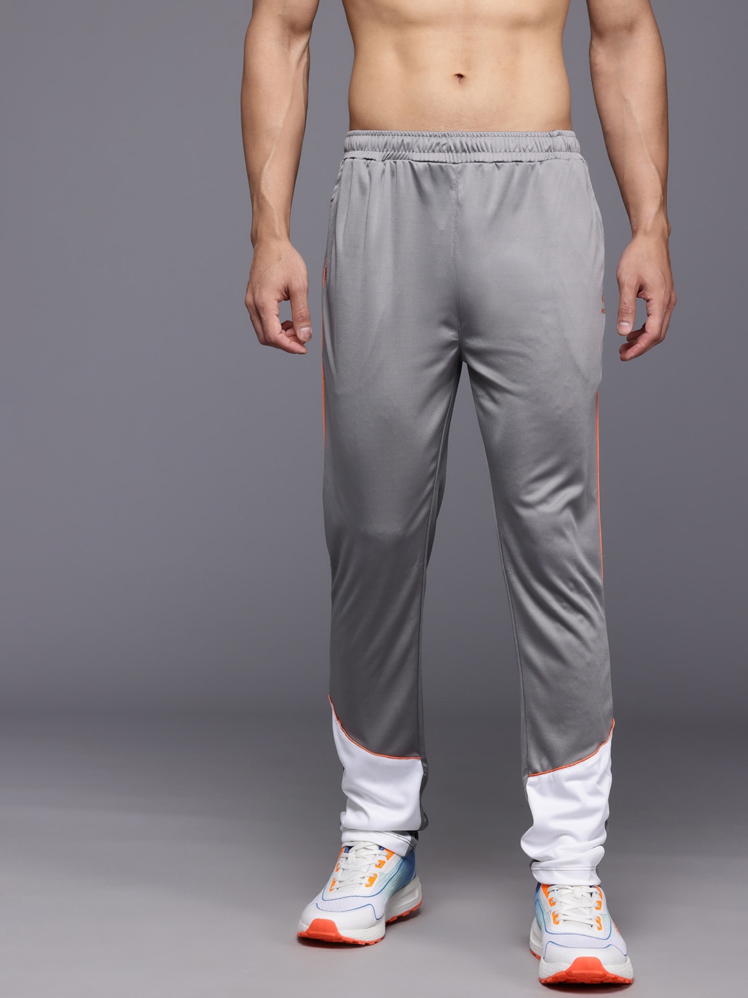 

HRX by Hrithik Roshan Men Rapid-Dry Running Track Pants, Grey