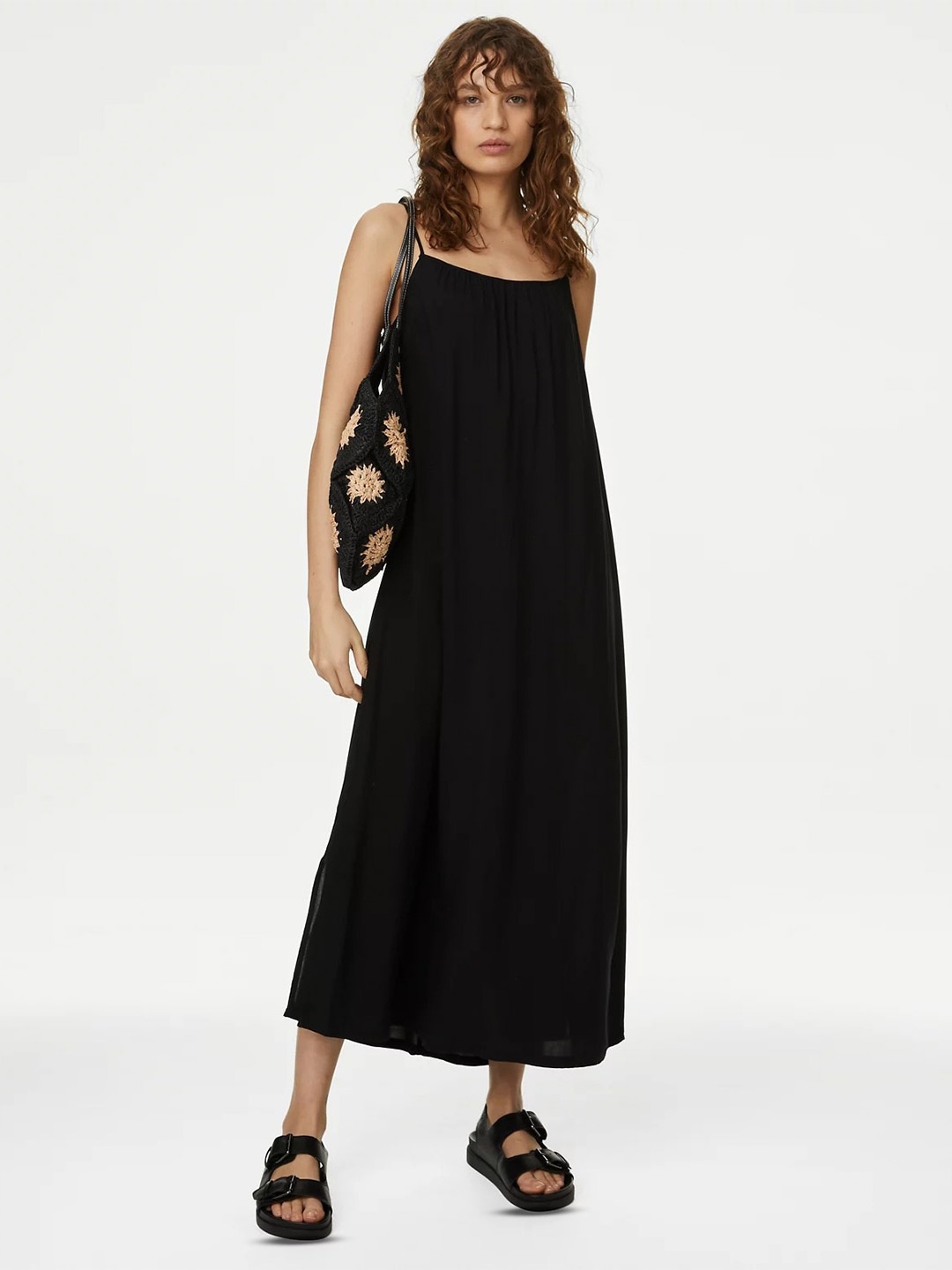 

Marks & Spencer Shoulder Straps Maxi Dress, Black