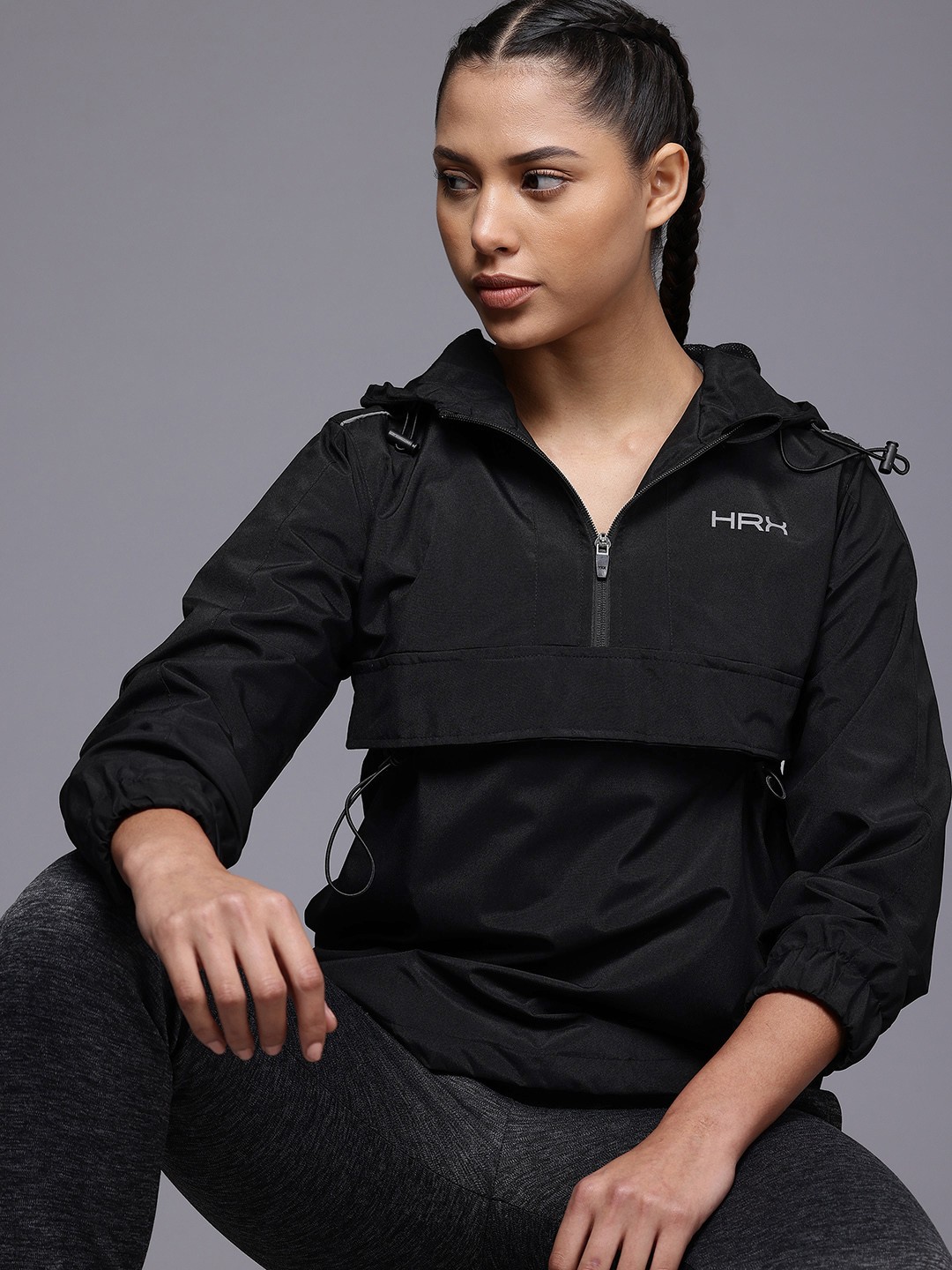 

HRX by Hrithik Roshan Rapid-Dry Tailored Jacket, Black