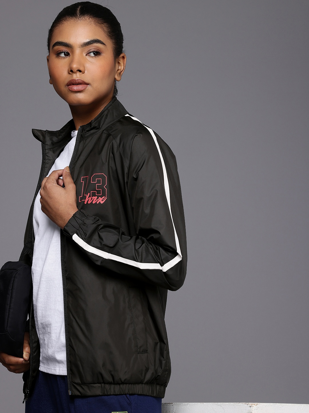 

HRX by Hrithik Roshan Lifestyle Sporty Jacket, Black