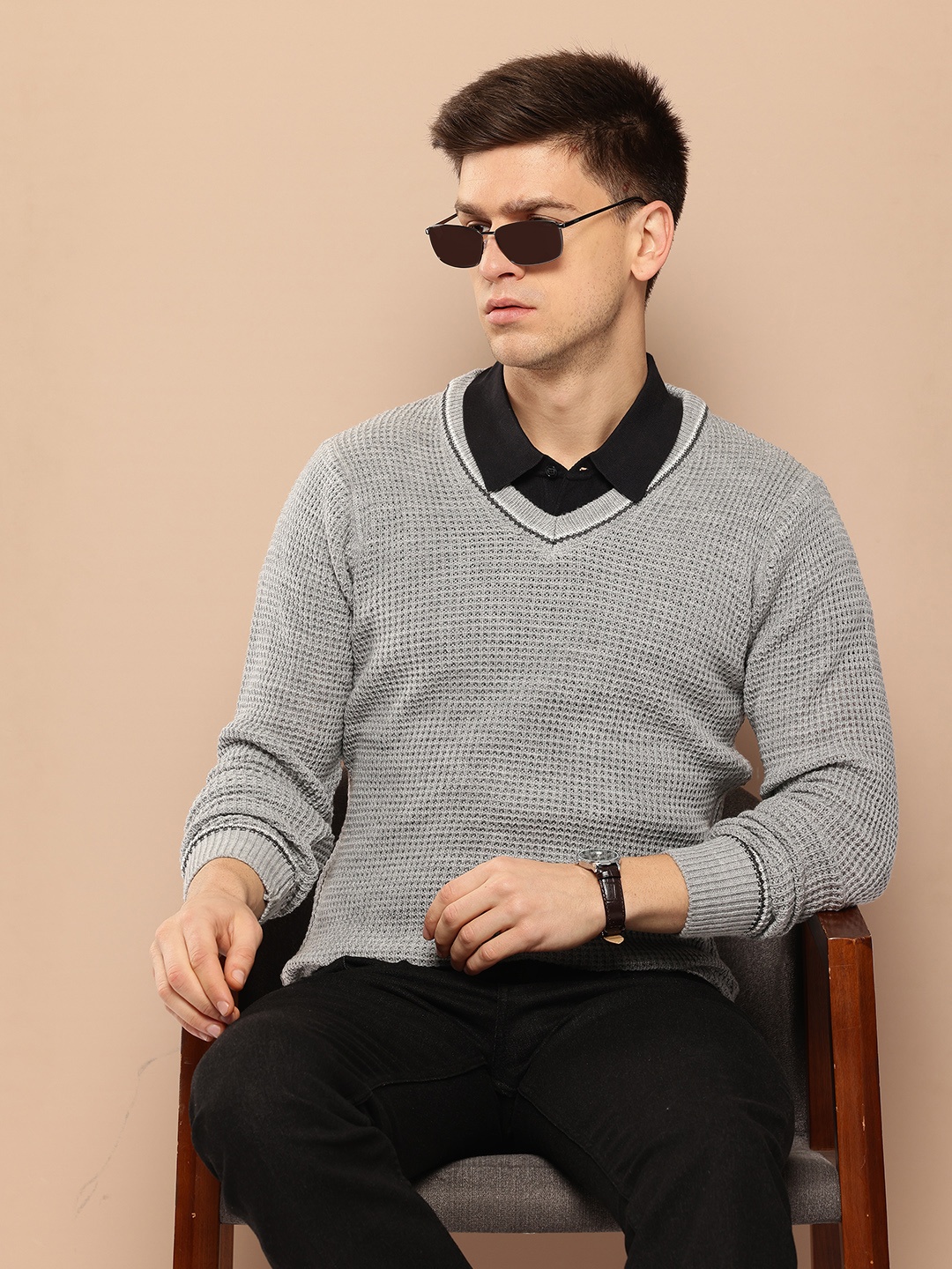 

INVICTUS Men Sweaters, Grey