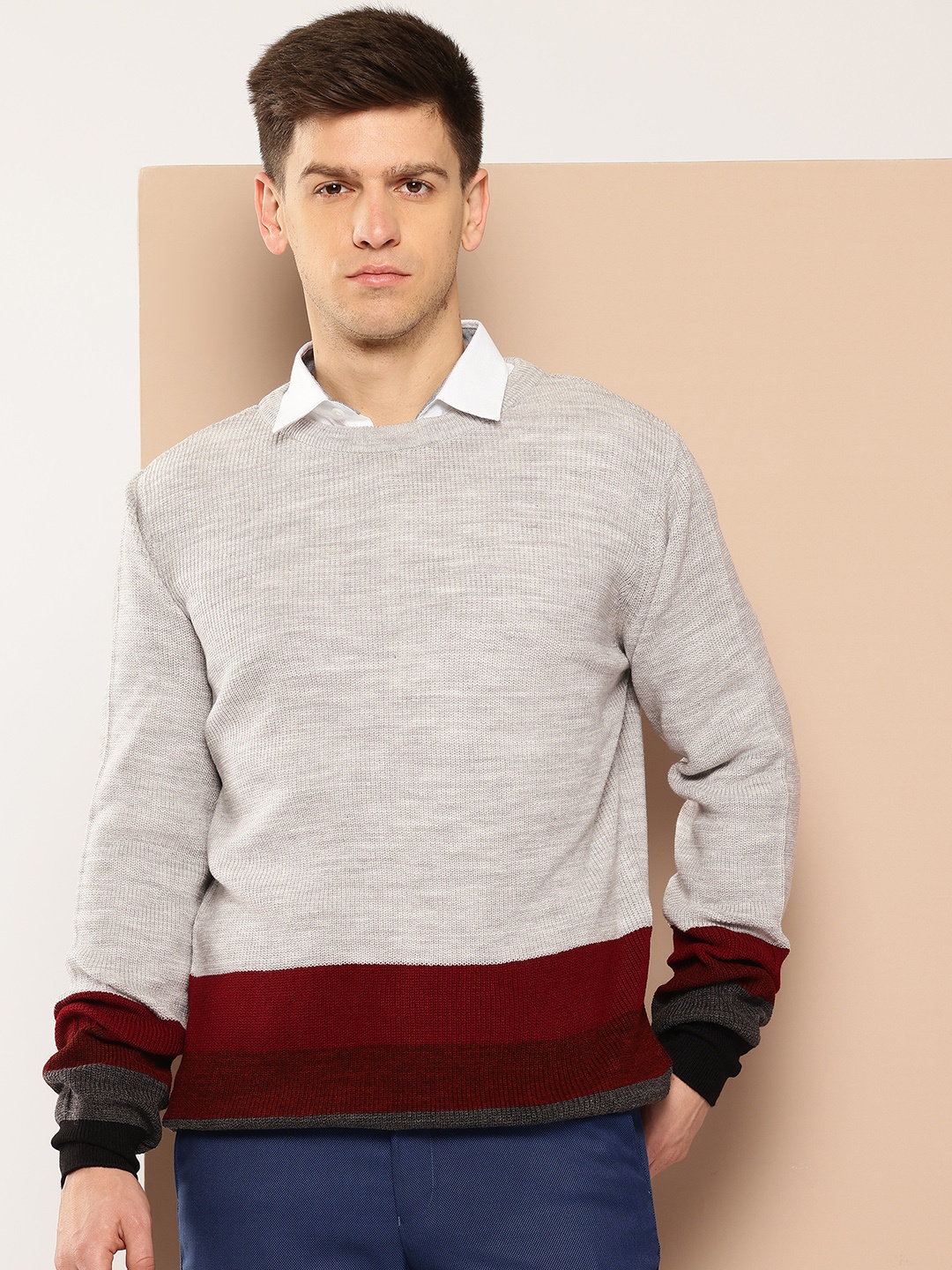 

INVICTUS Men Sweaters, Grey