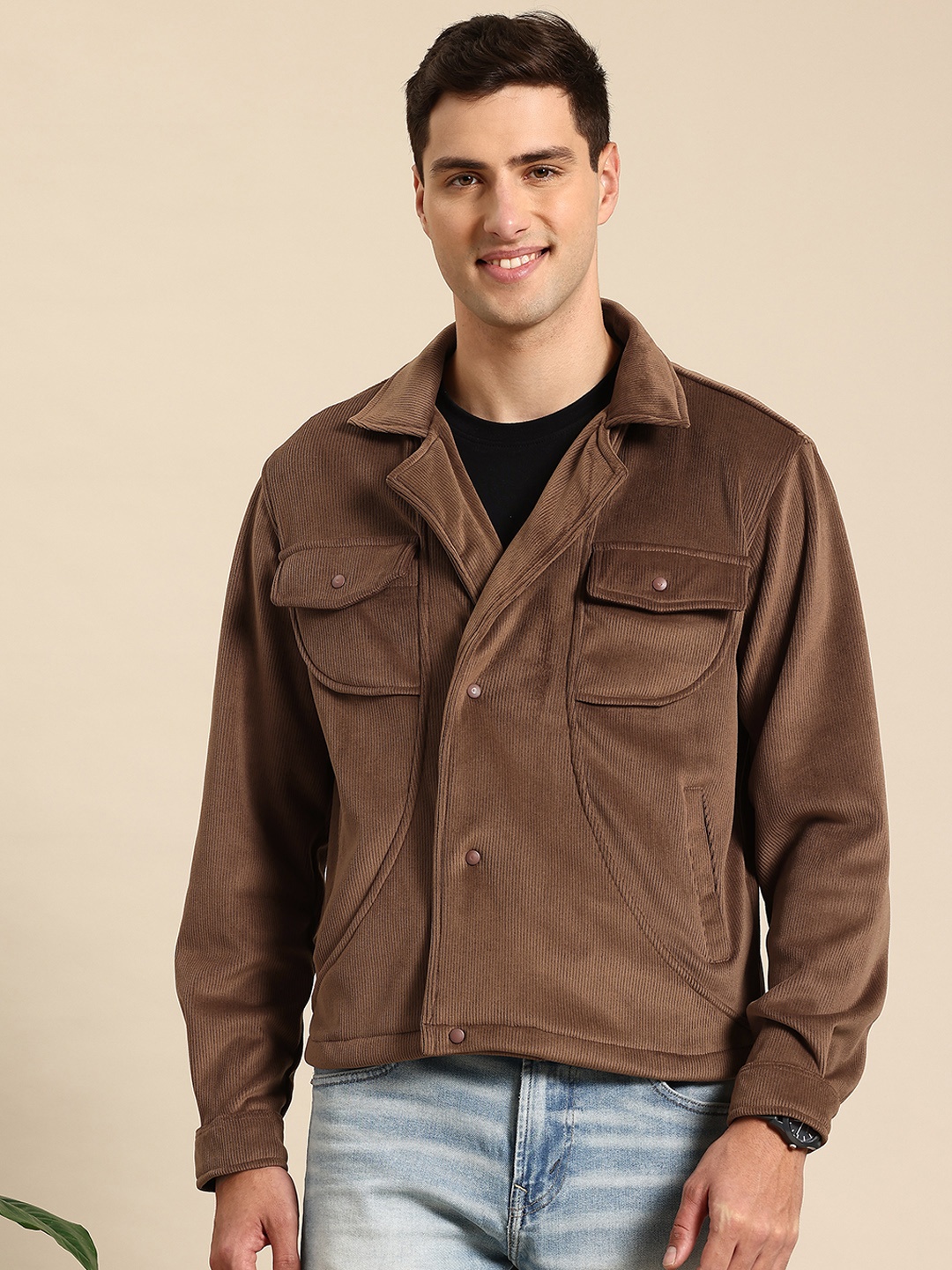 

Mast & Harbour Corduroy Tailored Jacket, Brown