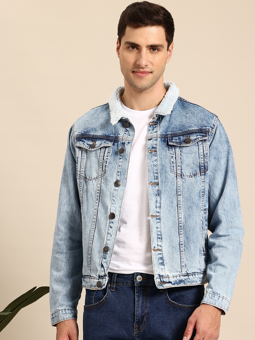 

Mast & Harbour Self Design Tailored Jacket, Blue