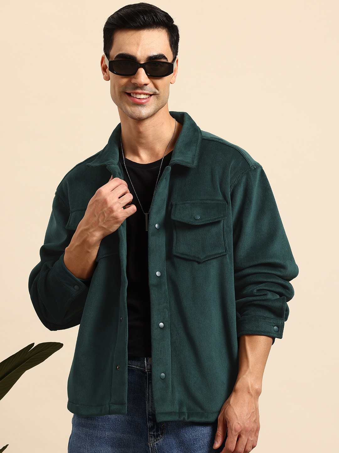 

Mast & Harbour Spread Collar Tailored Jacket, Green