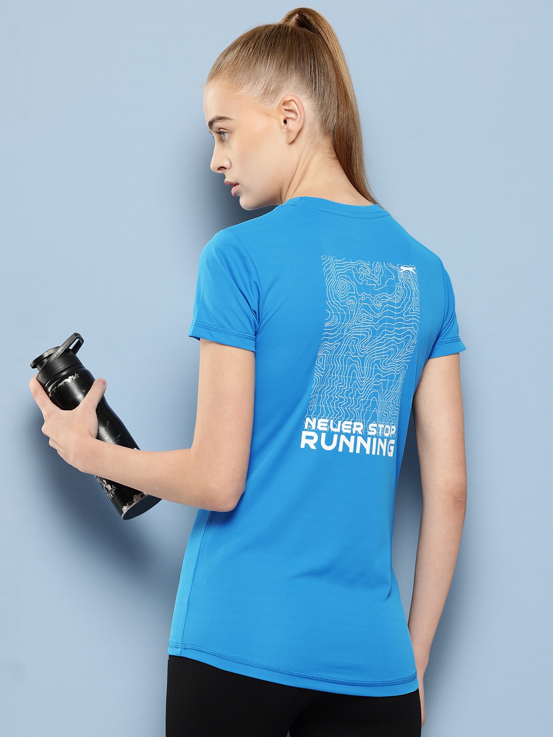 

Slazenger Printed Ultra-Dry Sports T-shirt, Blue