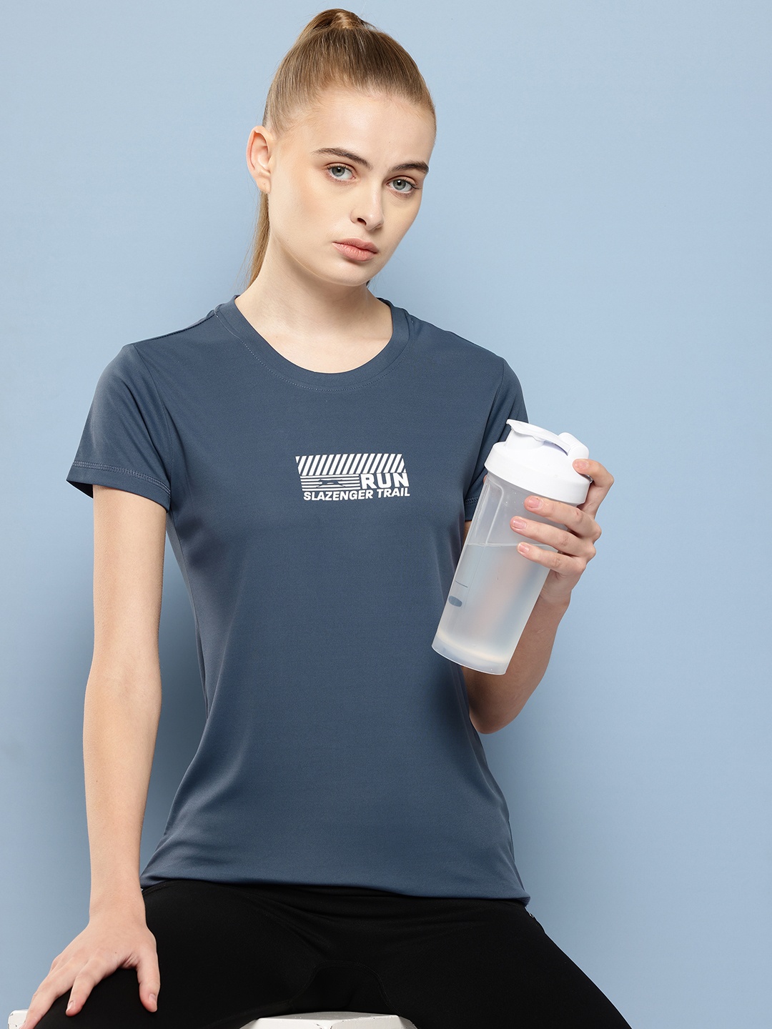 

Slazenger Ultra-Dry Printed T-shirt, Navy blue