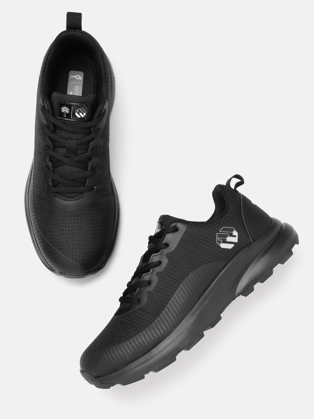 

Woodland Men Mesh Running Shoes, Black