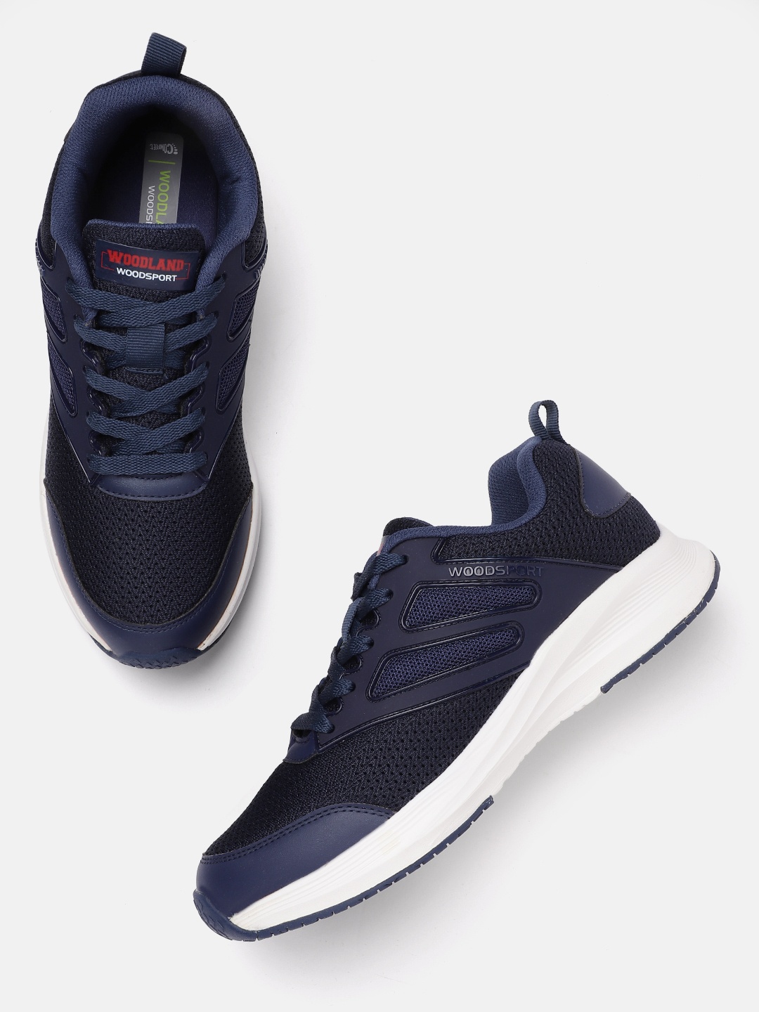 

Woodland Men Woven Design Running Shoes, Navy blue