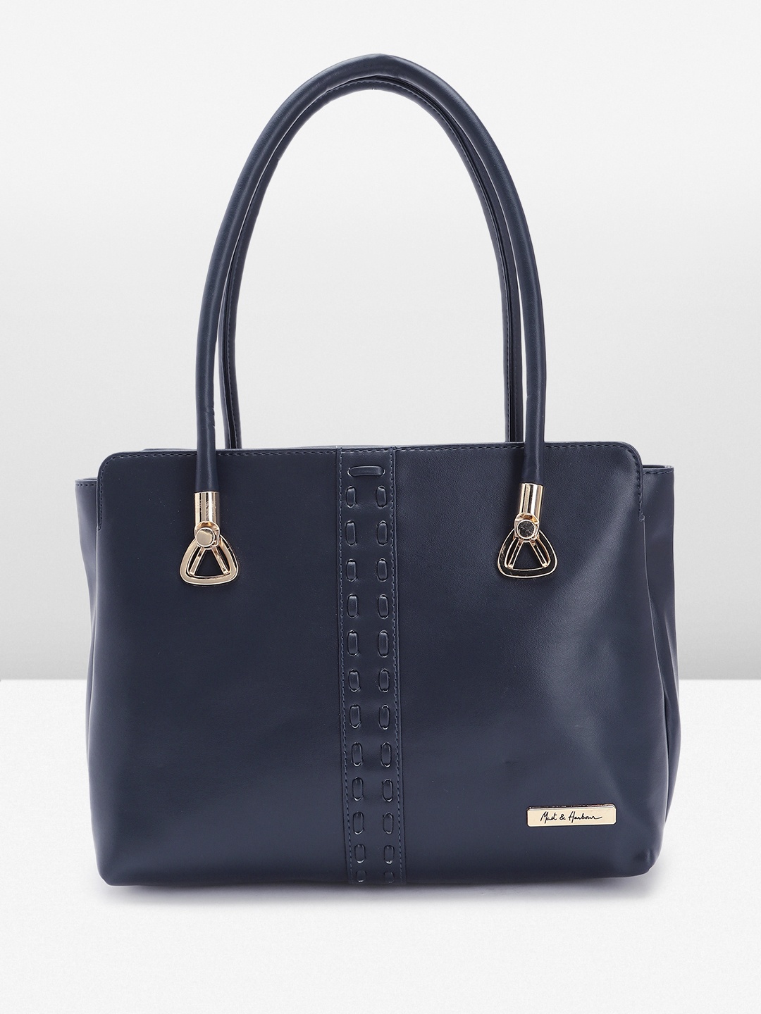 

Mast & Harbour Structured Handheld Bag, Navy blue