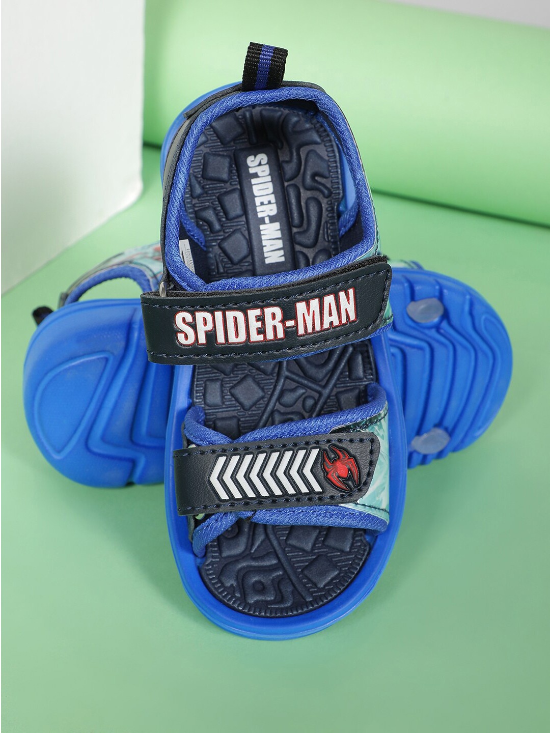 

Kids Ville Boys Spiderman Printed Sports Sandals, Navy blue