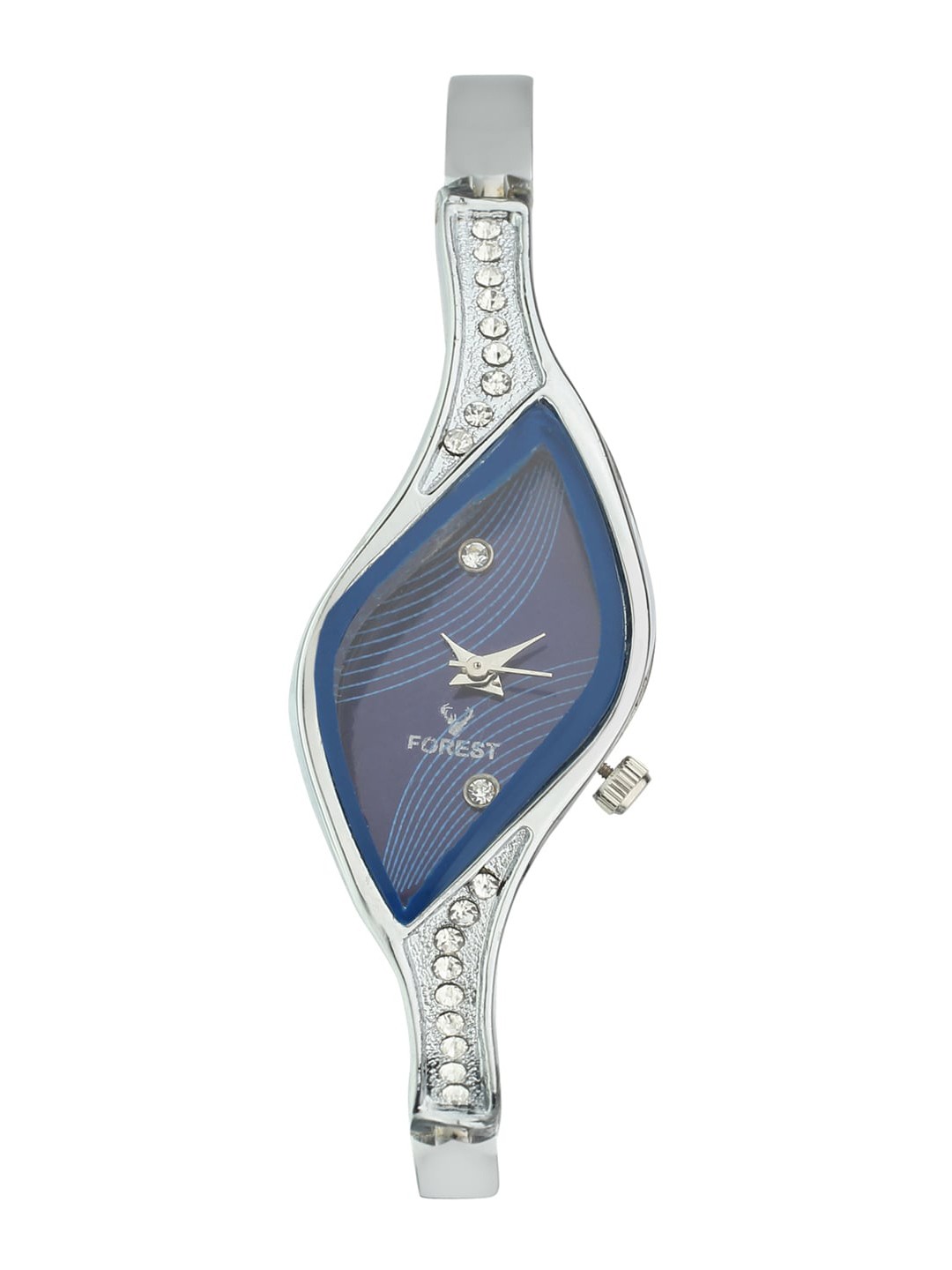 

FOREST Women Embellished Dial & Bracelet Style Straps Analogue Watch HOBFR-201-SLBL, Blue