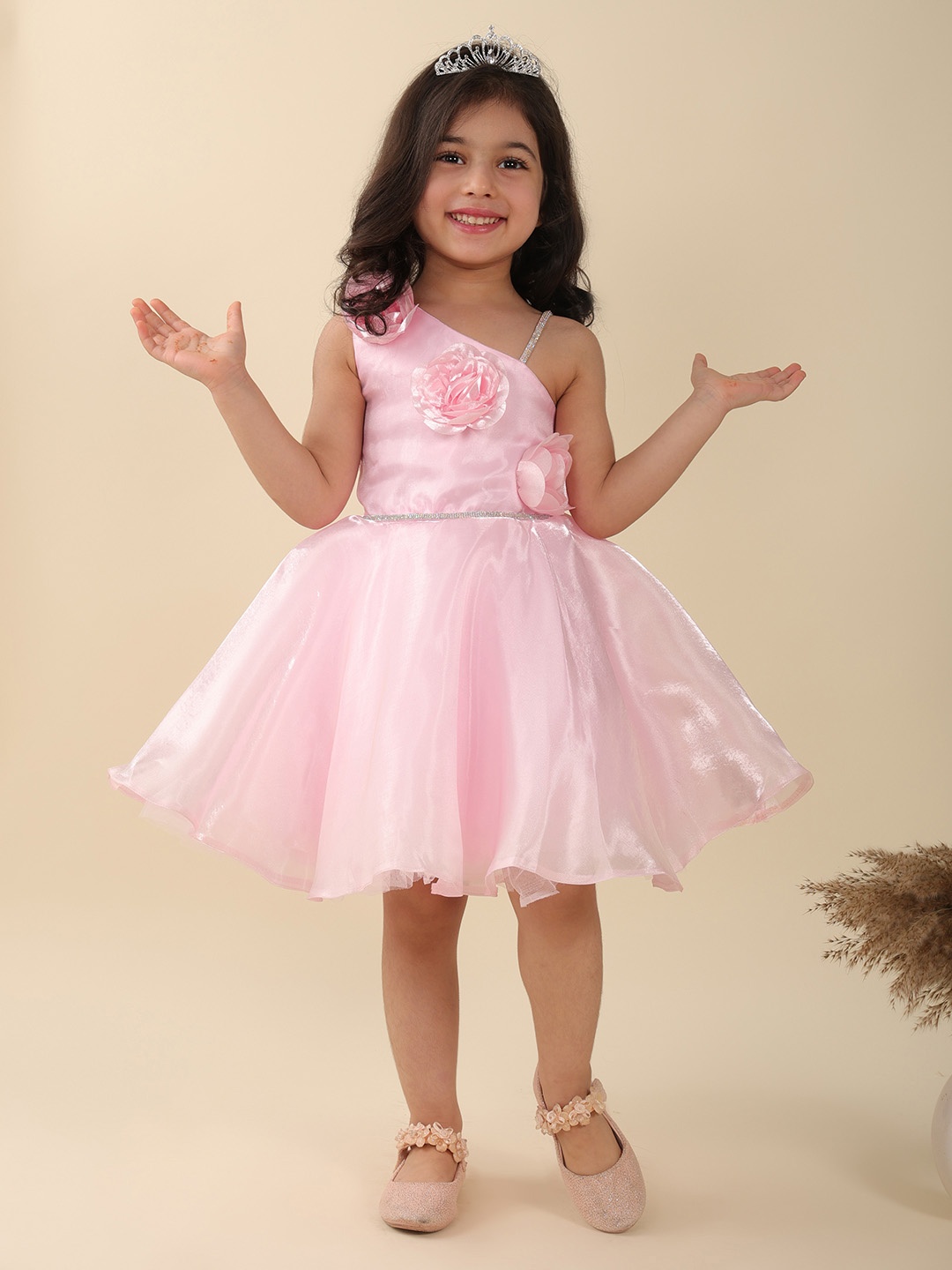 

A.T.U.N. Girls Floral Fit & Flare Dress, Pink