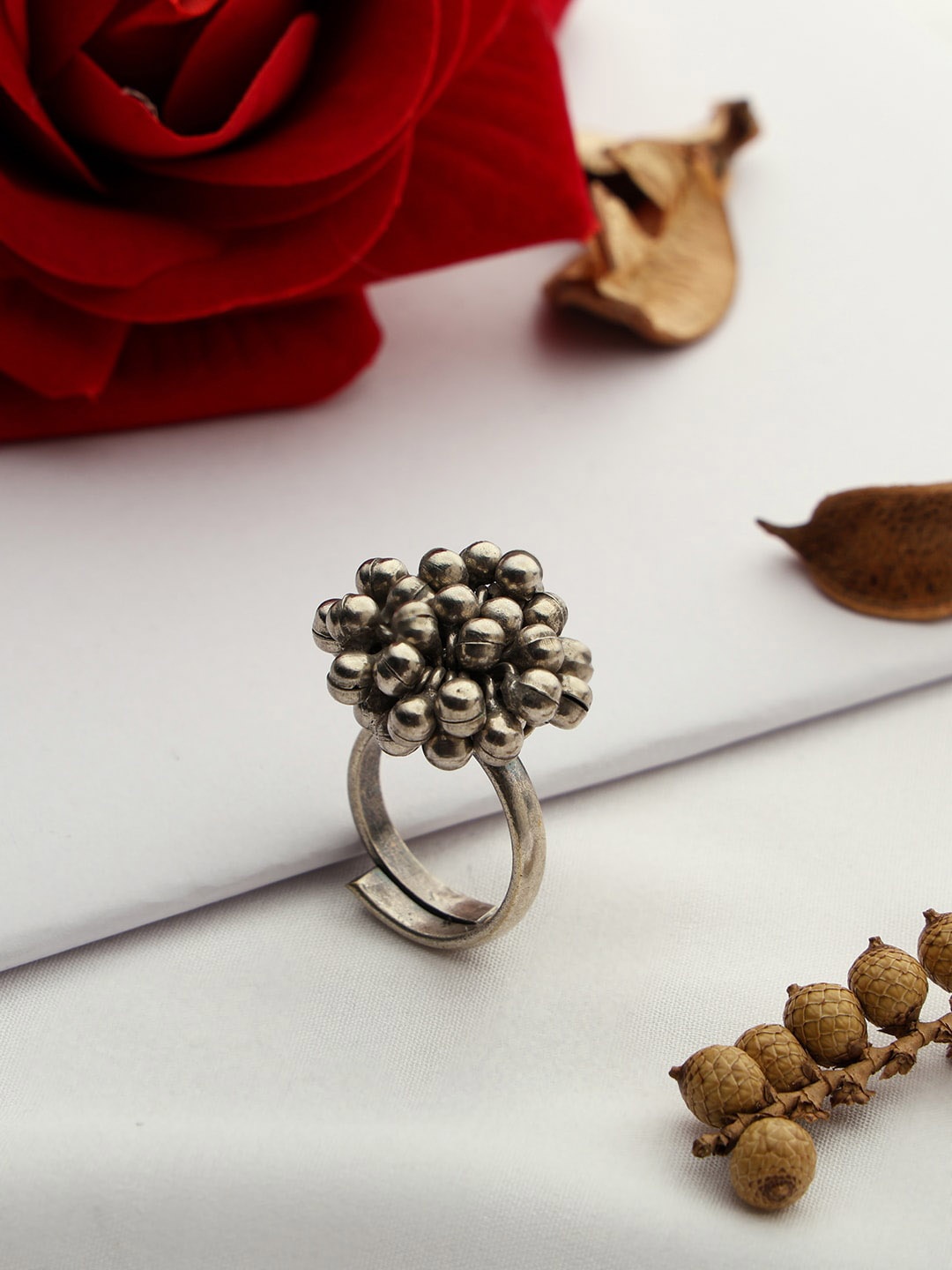 

VENI 92.5 Silver-Plated Adjustable Finger Ring