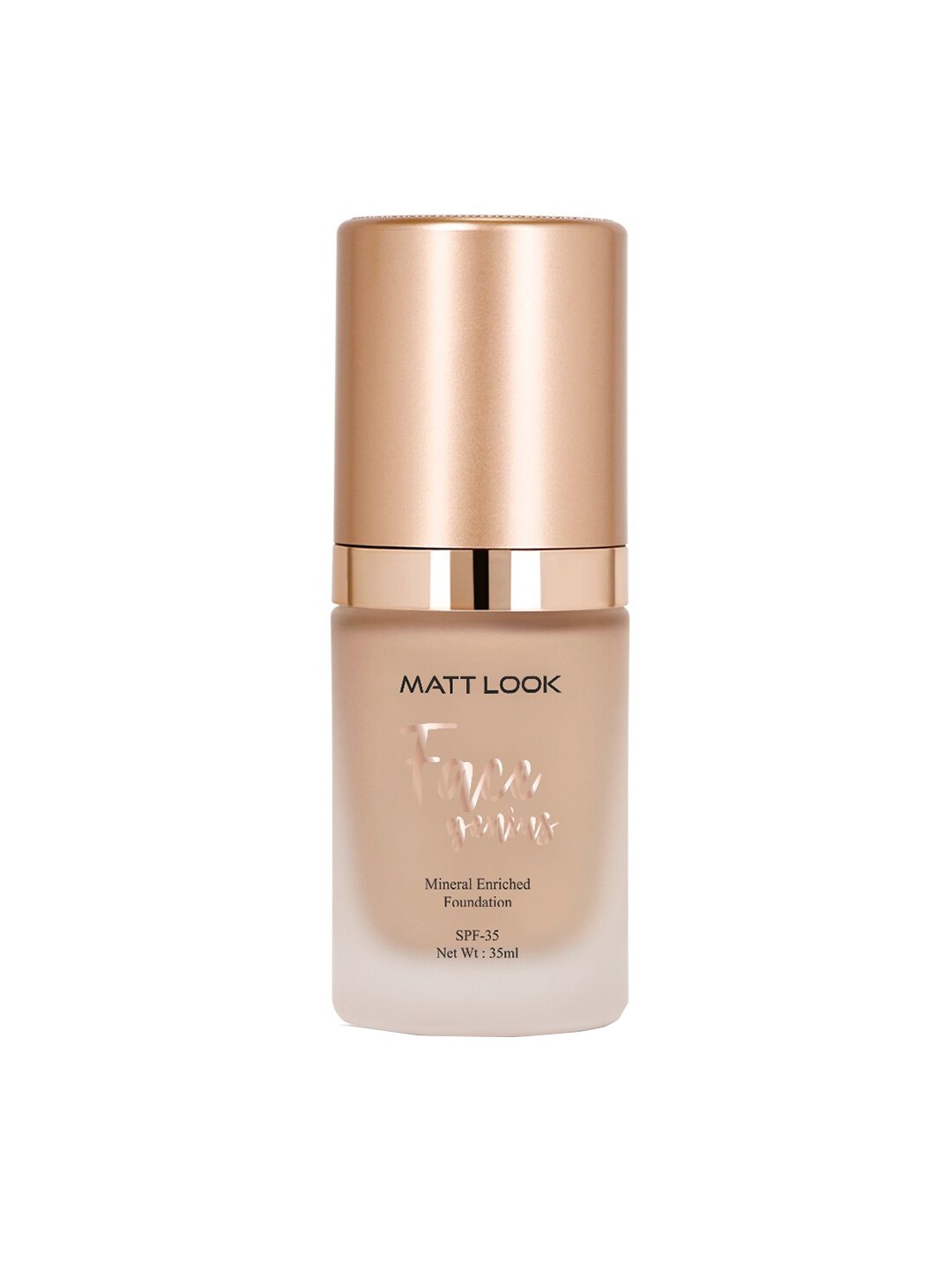 

MATTLOOK Face Genius Mineral Enriched Foundation - Sand Tan, Camel brown