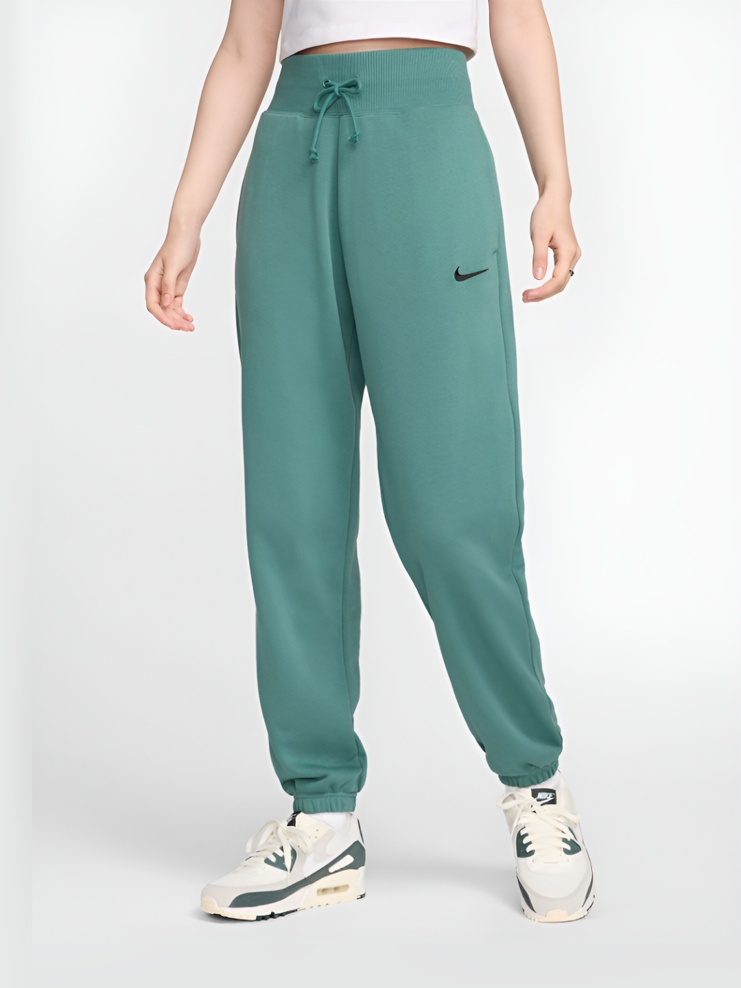 

Nike Sportswear Phoenix Fleece Women's High-Waisted Oversized French Terry Track Bottoms, Green