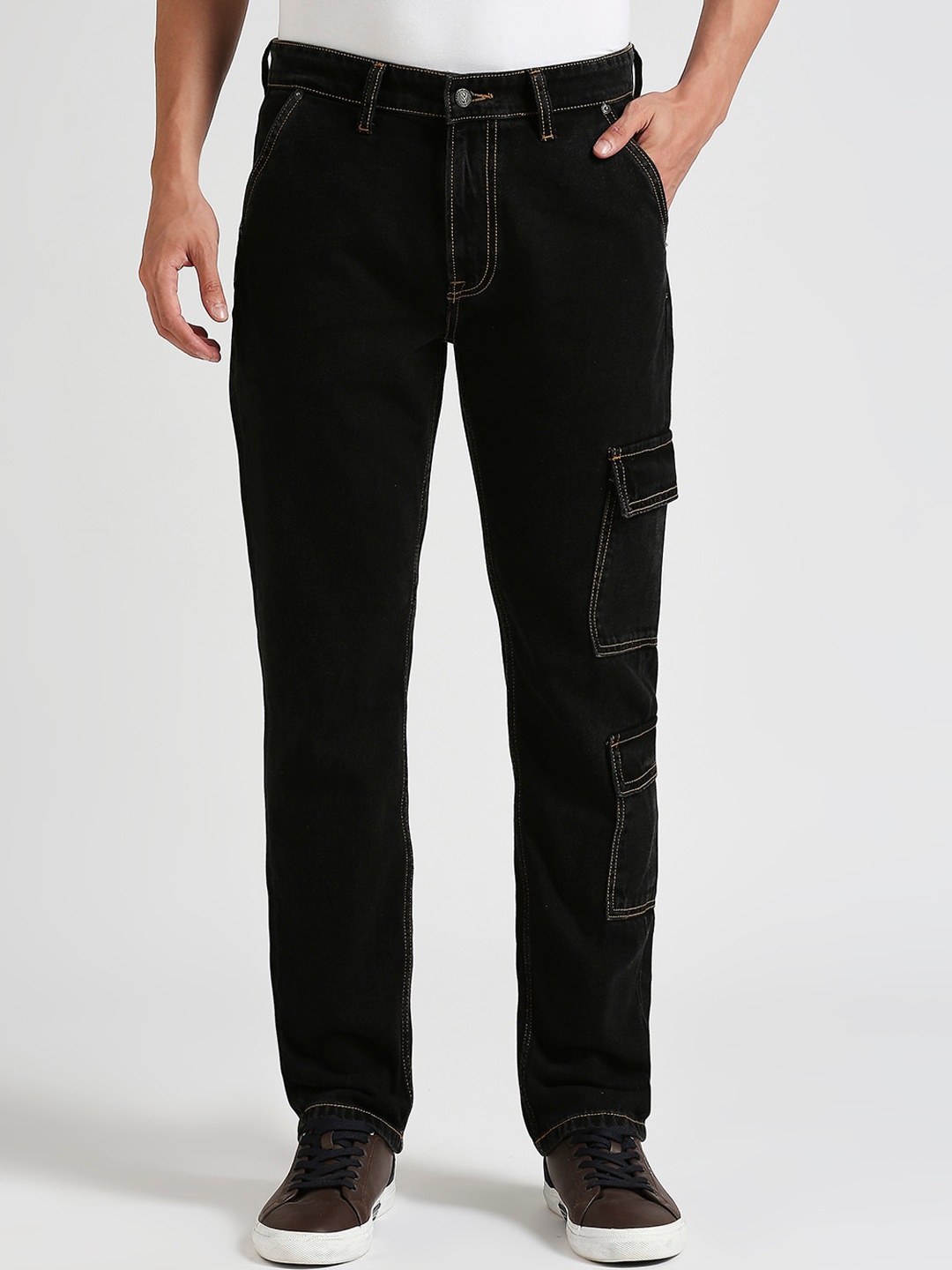 

Pepe Jeans Men Straight Fit Clean Look Jeans, Black