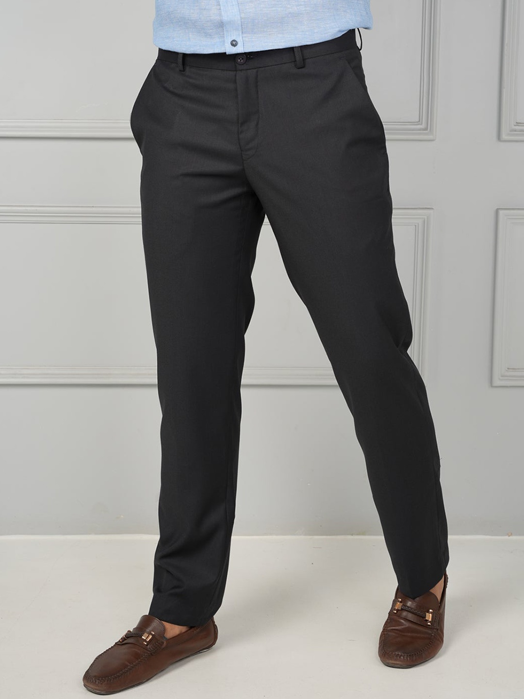 

JOHN WATSON Men Comfort Formal Trouser, Grey