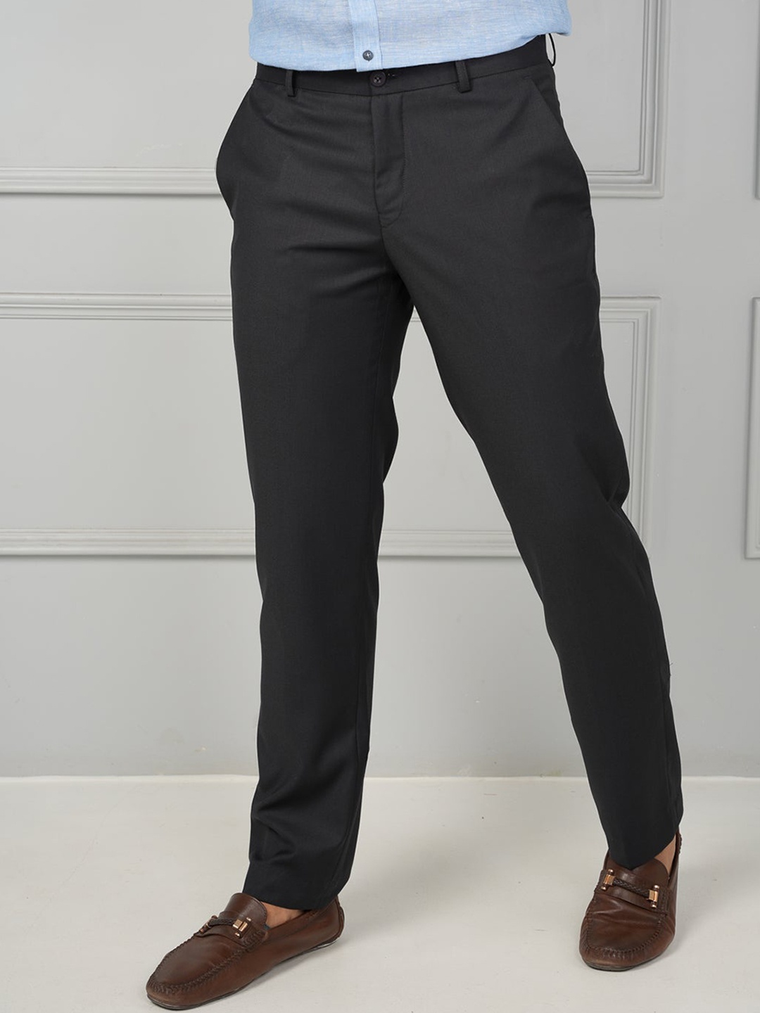 

JOHN WATSON Men Comfort Formal Trouser, Grey
