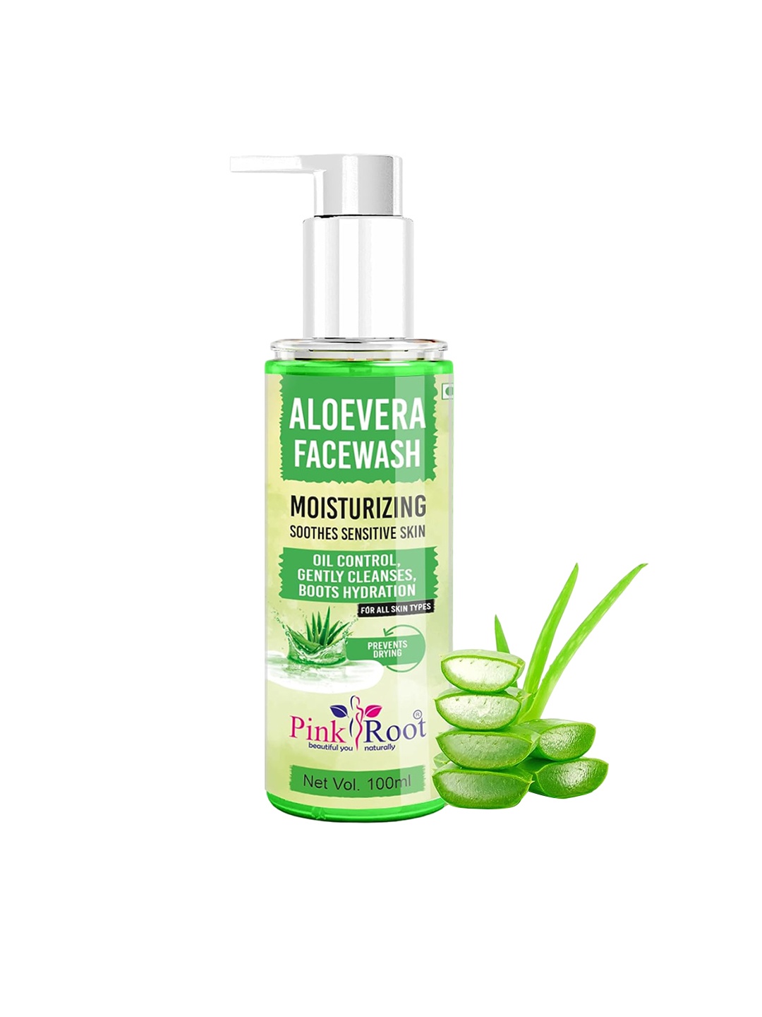 

Pink Root Aloe Vera Moisturizing-100ml, White
