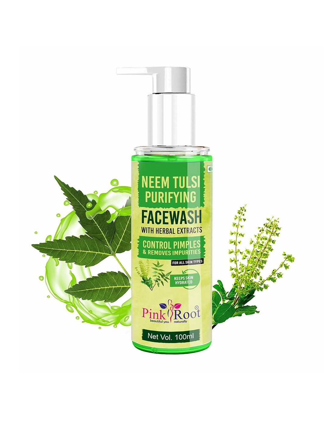 

Pink Root Neem Tulsi Skin Purifying Face Wash With Vitamin E - 100ml, White