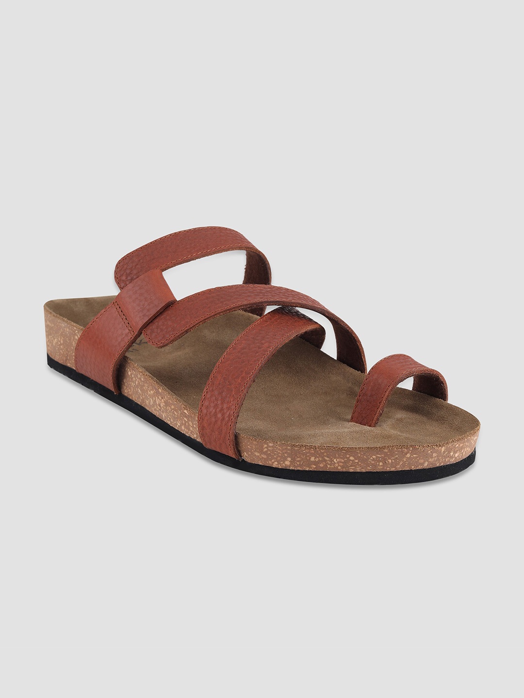 

EZOK Men Leather Comfort Sandals, Tan