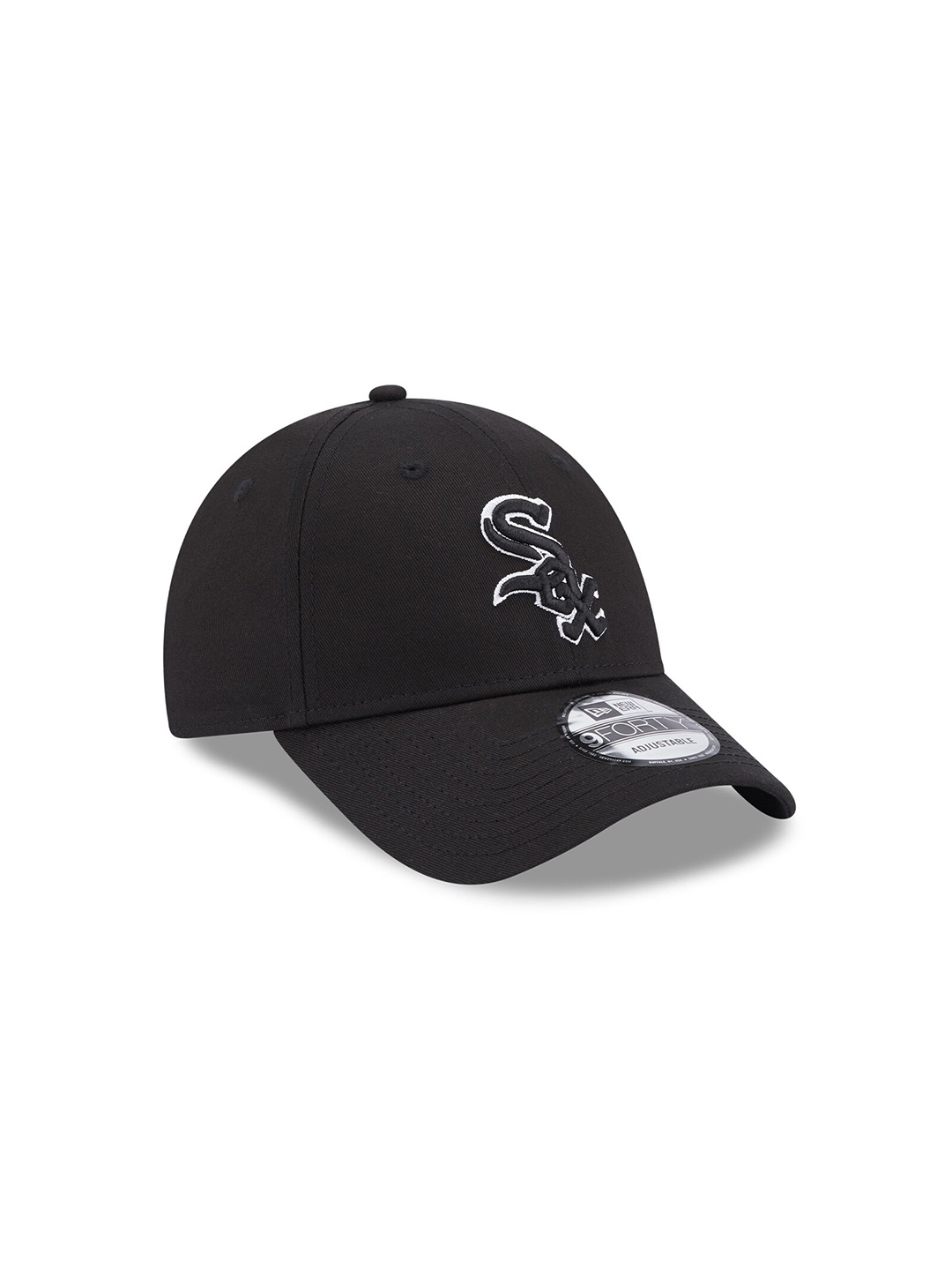 

New Era Unisex Chicago White Sox Team Outline 9FORTY Adjustable Cap, Black