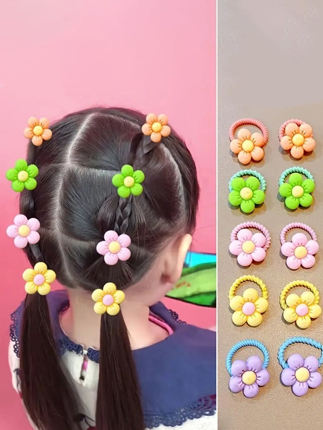 

LYTIX Girls Set Of 30 Assorted Ponytail Holders