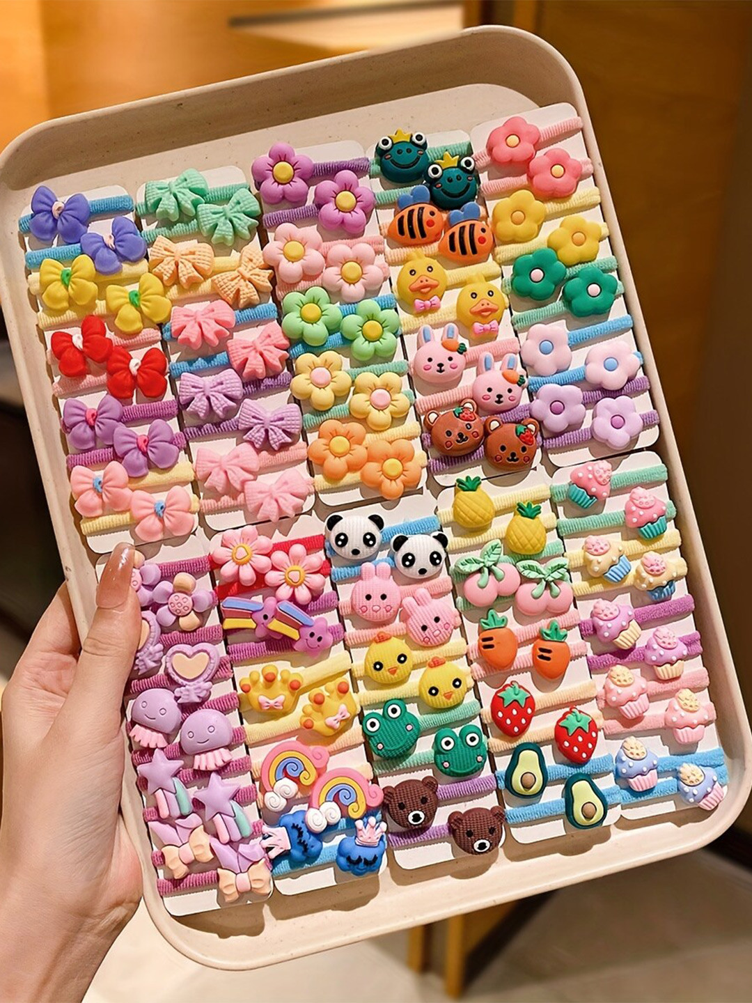 

LYTIX Girls Set Of 30 Assorted Ponytail Holders
