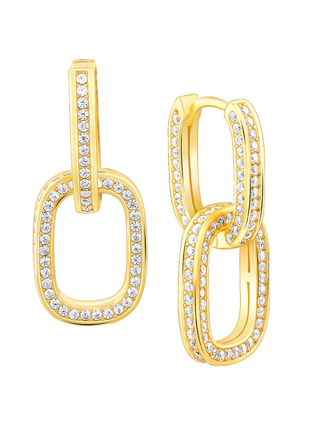 

GIVA 925 Silver Gold-Plated Hoop Earrings