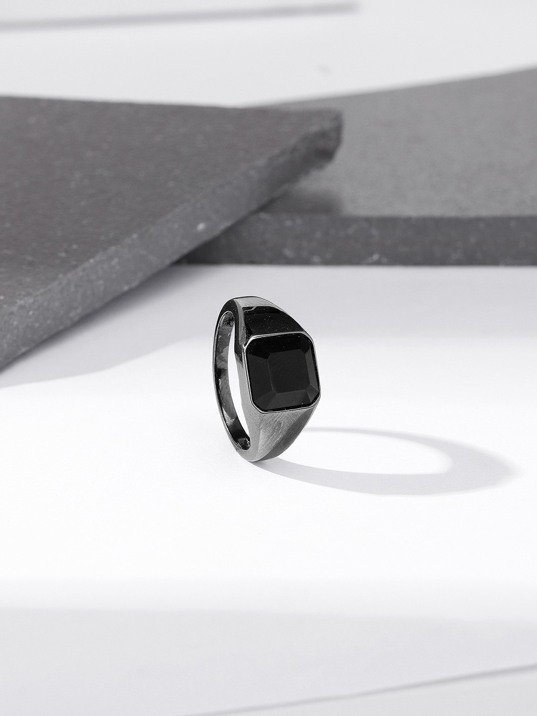 

GIVA Men 925 Sterling Silver Finger Ring, Black