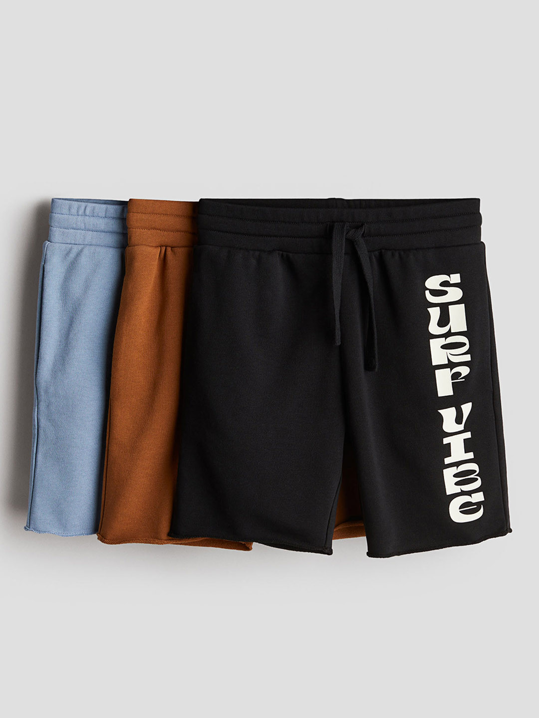 

H&M Boys 3-Pack Sweatshirt Shorts, Brown