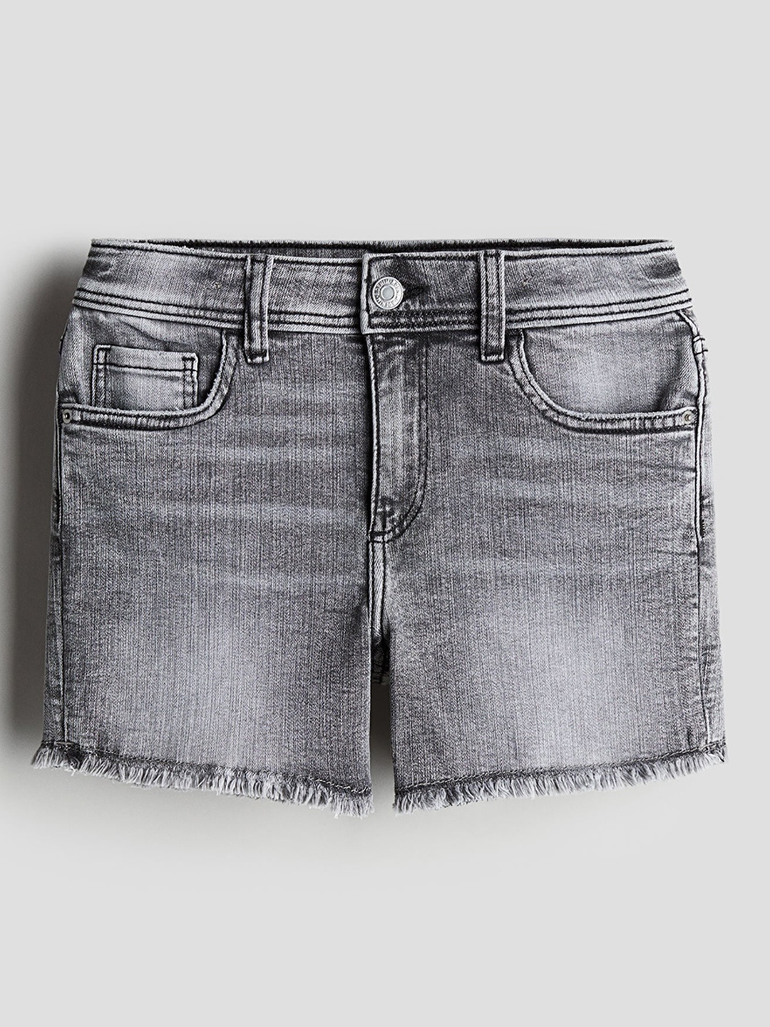 

H&M Girls Denim Shorts, Grey