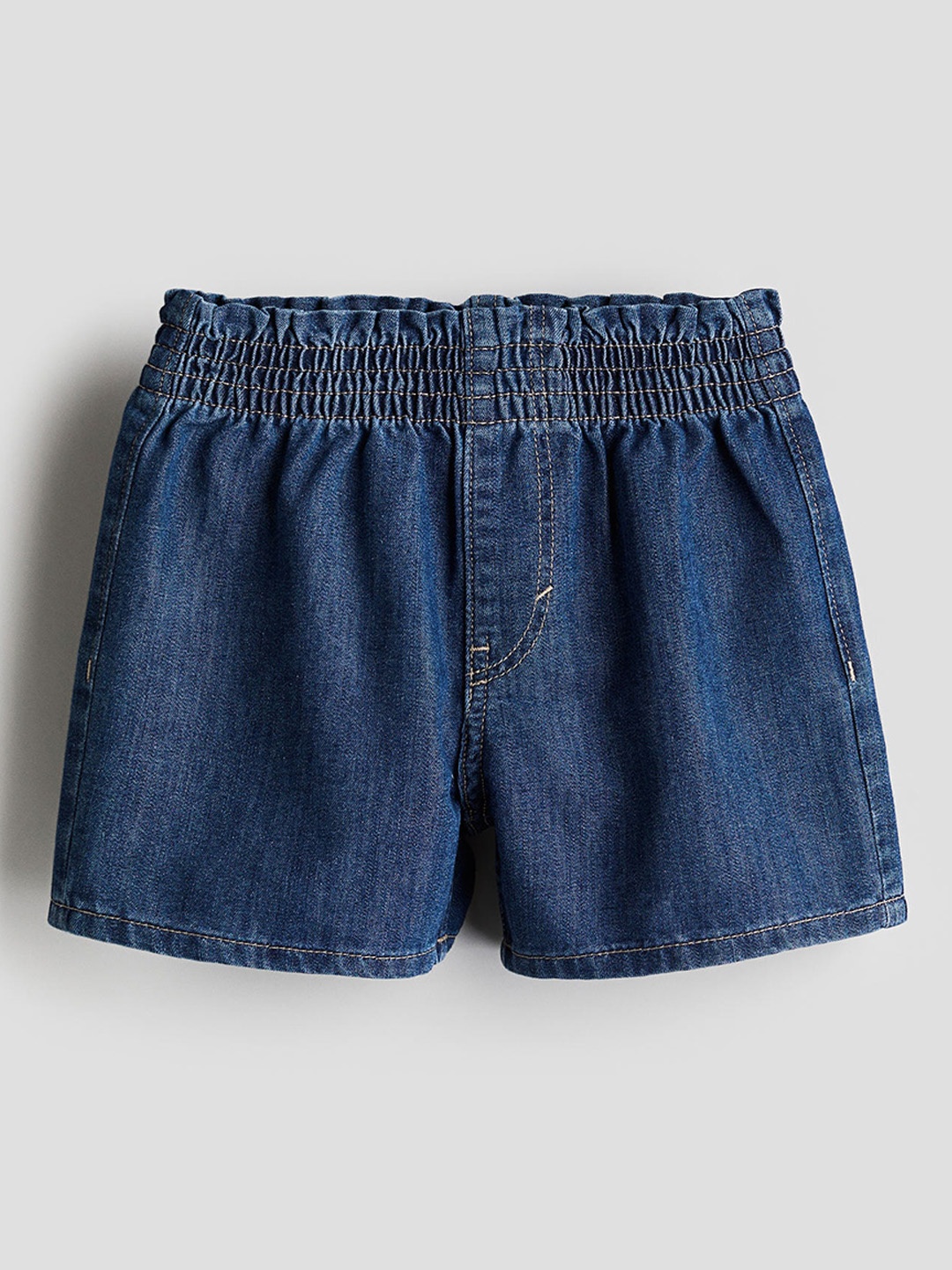 

H&M Girls Loose Fit Denim Shorts, Blue