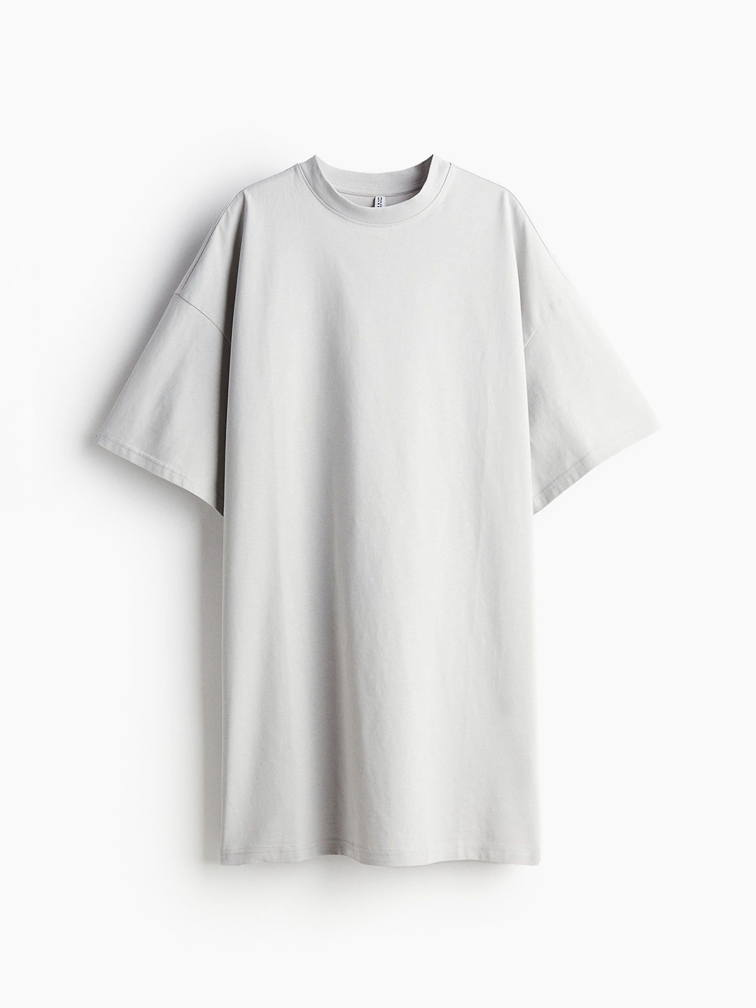 

H&M Pure Cotton Oversized T-shirt Dress, Grey