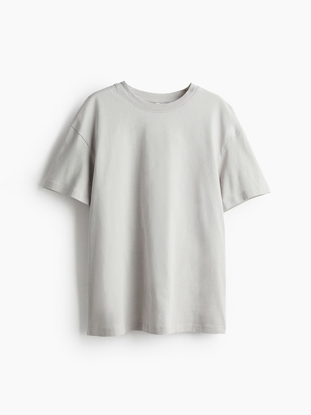 

H&M Women Pure Cotton Oversized Tshirt, Grey