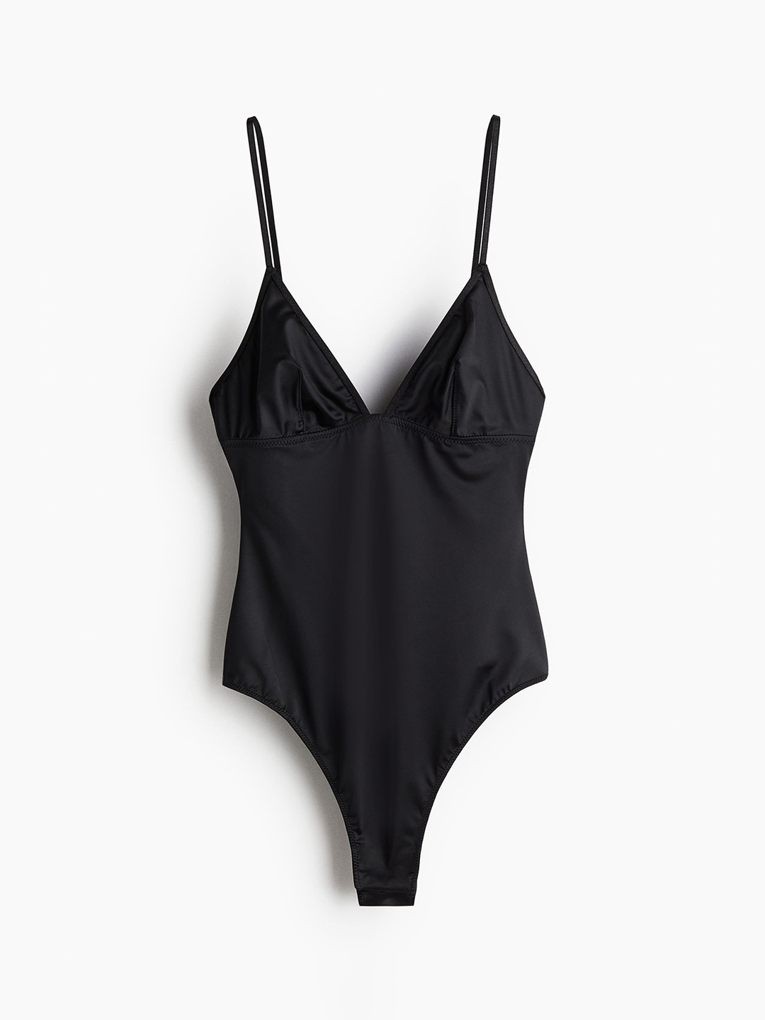 

H&M Women Light Shape Mesh Thong Body, Black