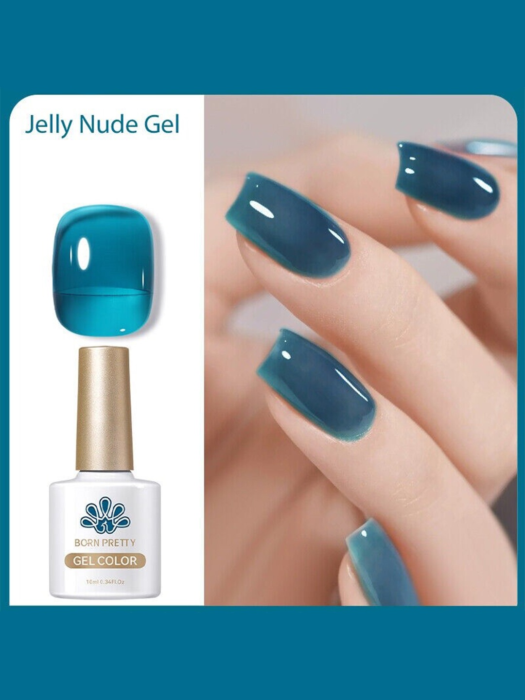 

BORN PRETTY Jelly Nude Gel Soak Off Gel Nail Polish - 10 ml - JN45