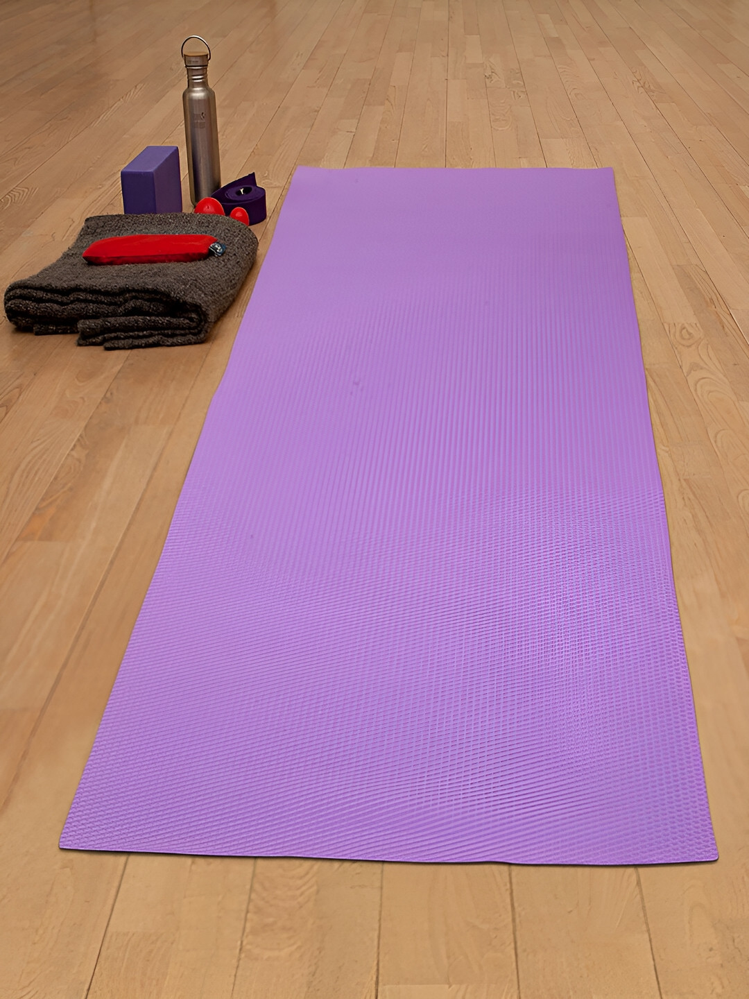 

HOSTA HOMES Textured Anti Skid Yoga Mat, Purple