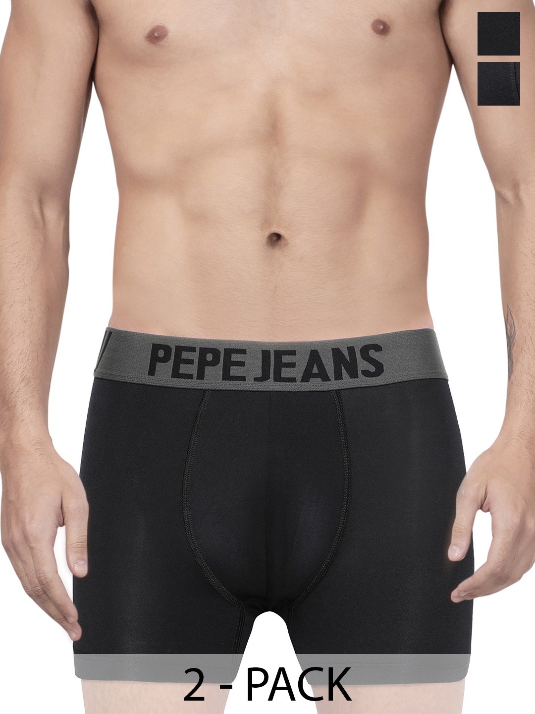 

Pepe Jeans Pack Of 2 Mid-Rise Trunks 14179486-1-8937023, Black