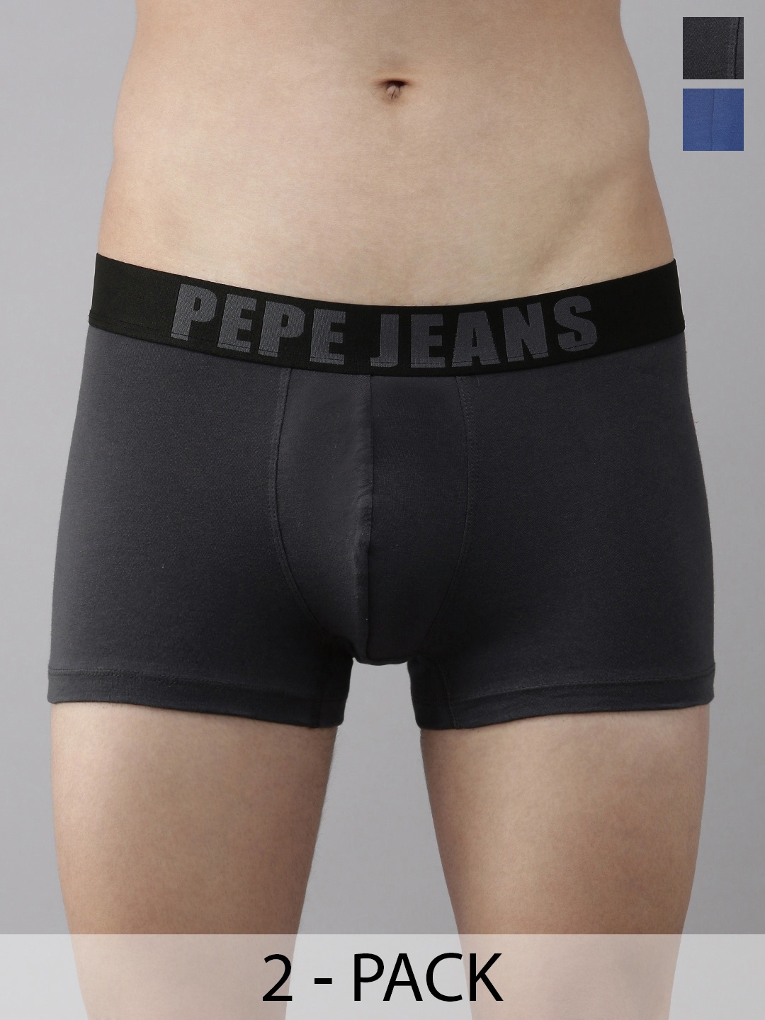 

Pepe Jeans Pack Of 2 Mid-Rise Trunks 8937215-1-14179486, Grey