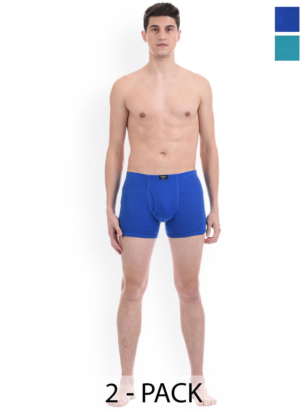 

Pepe Jeans Pack Of 2 Mid-Rise Trunks 17299542-1-17240432, Blue
